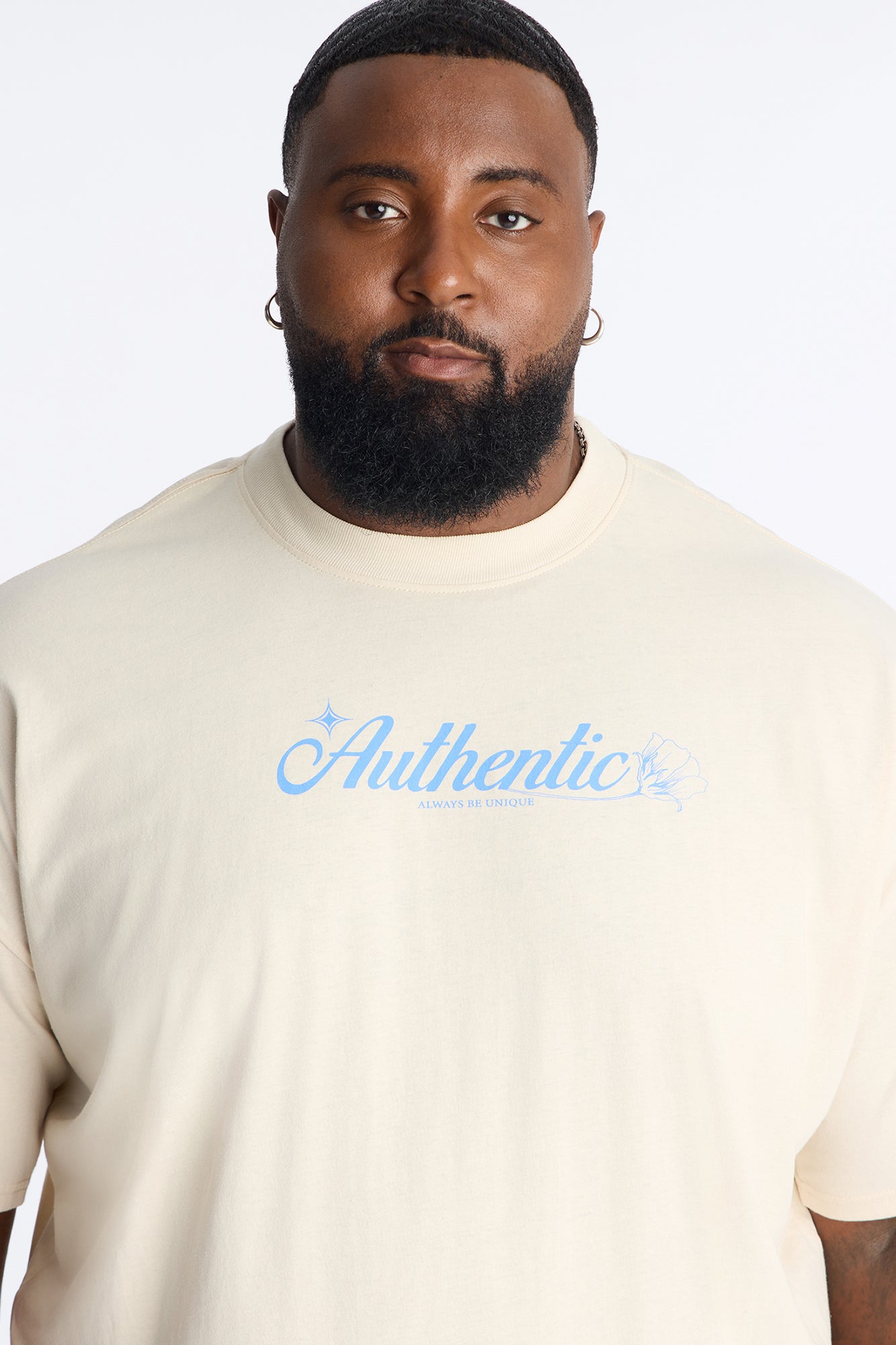 Authentic Since 1996 Oversized Short Sleeve Tee - Off White