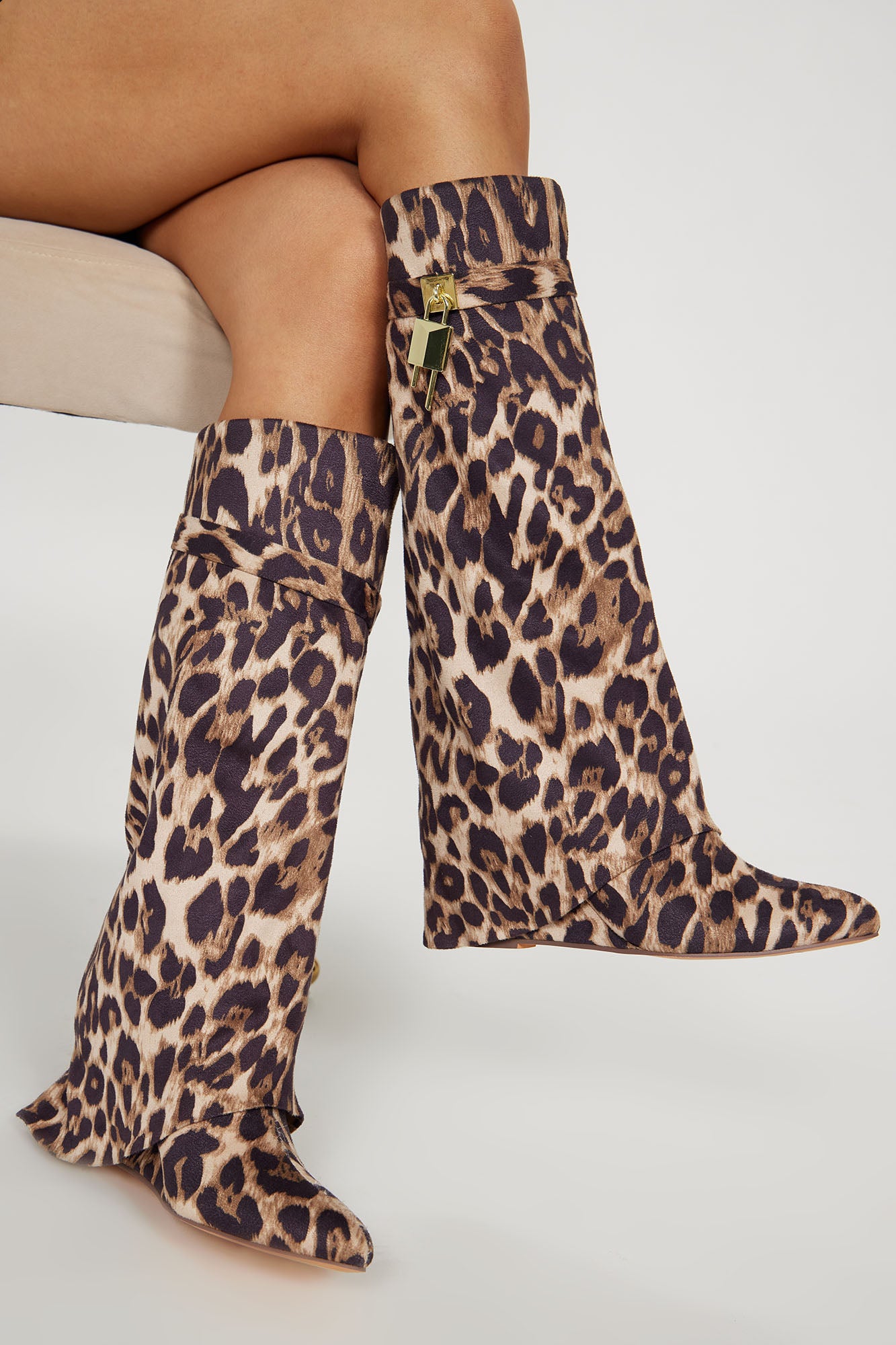 Big City Dreams Boots - Leopard