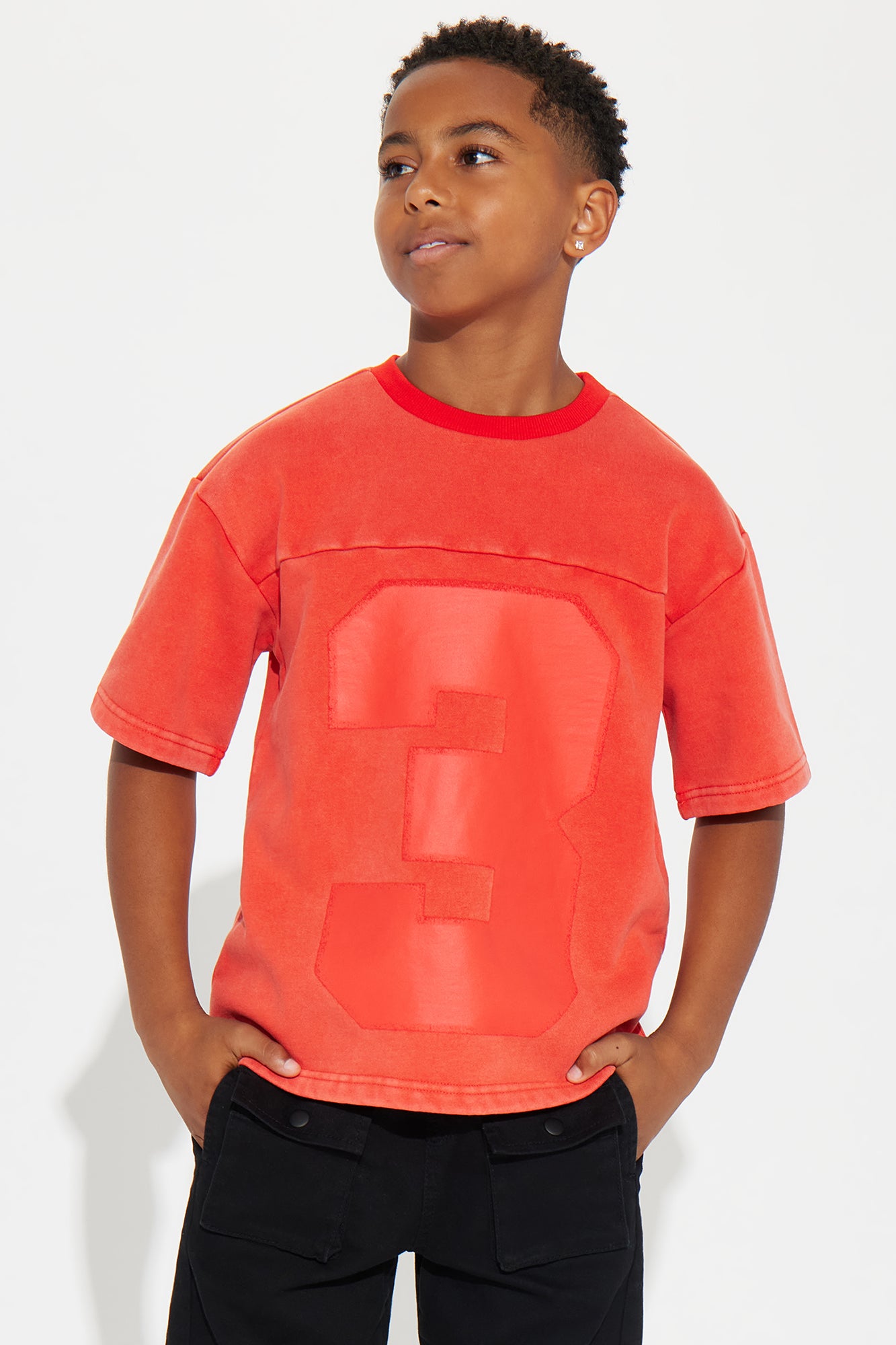 Mini Kyle Oversized Tee - Red