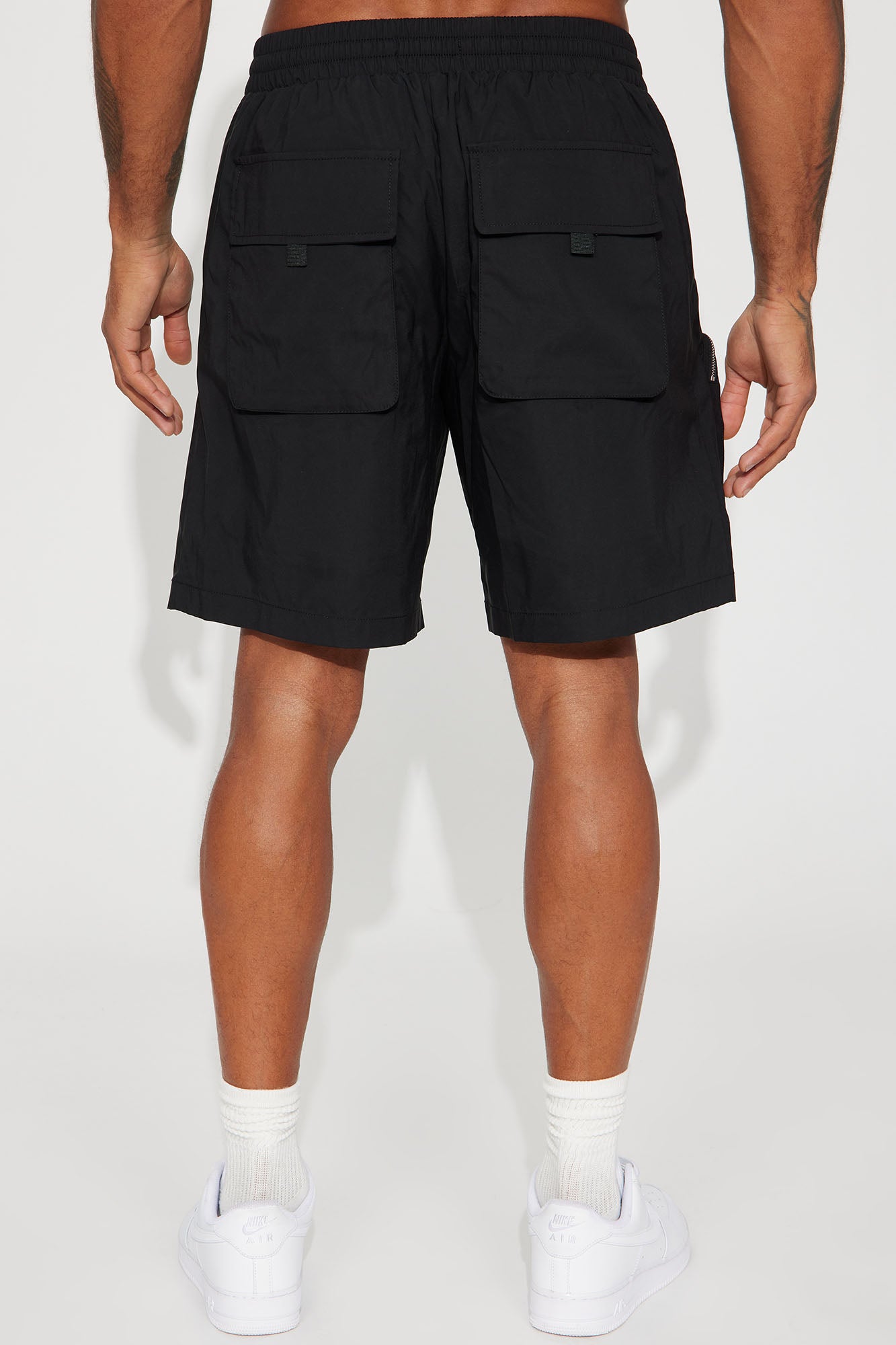 In The Field Relaxed Cargo Shorts - Black