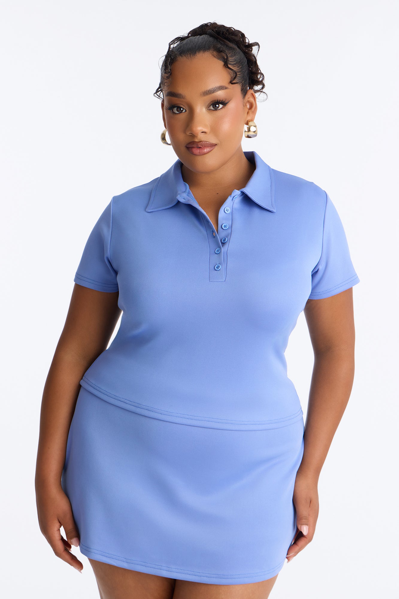 Adora Mini Skort Set - Periwinkle