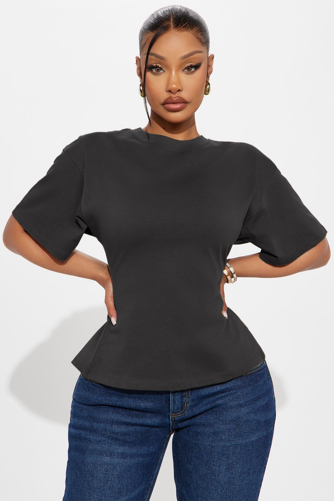 Jayden Fitted T-Shirt - Charcoal
