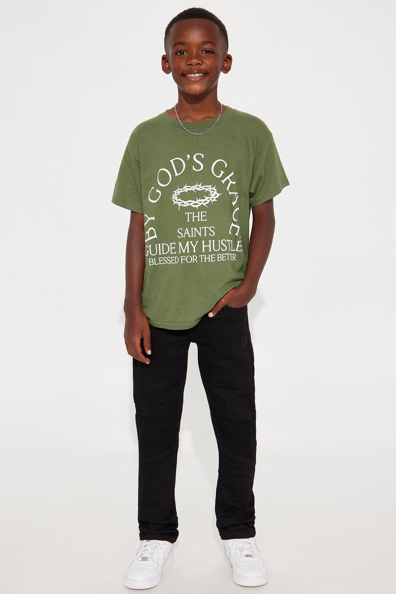 Mini Tyler Moto Skinny Jeans - Black