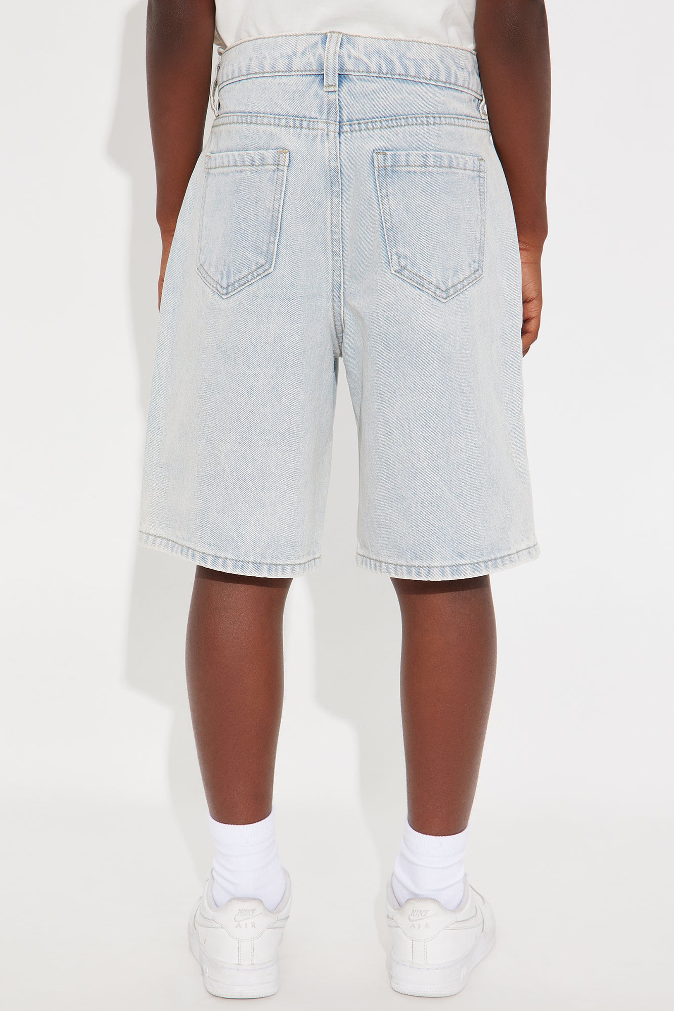 Mini Colin Baggy Denim Short - Light Wash