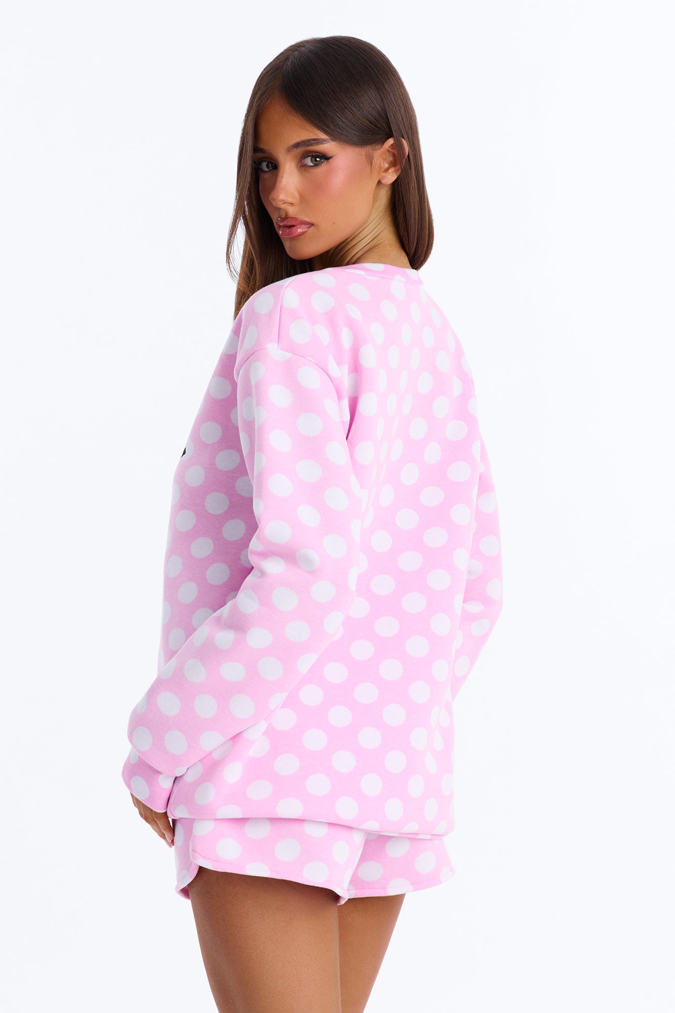 Apparently I Have An Attitude Fleece Sweatshirt PJ Short Set - Pink