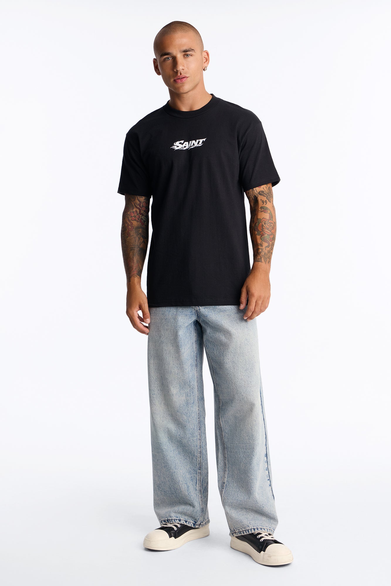 Saint Ascend Assembly Oversized Short Sleeve Tee - Black