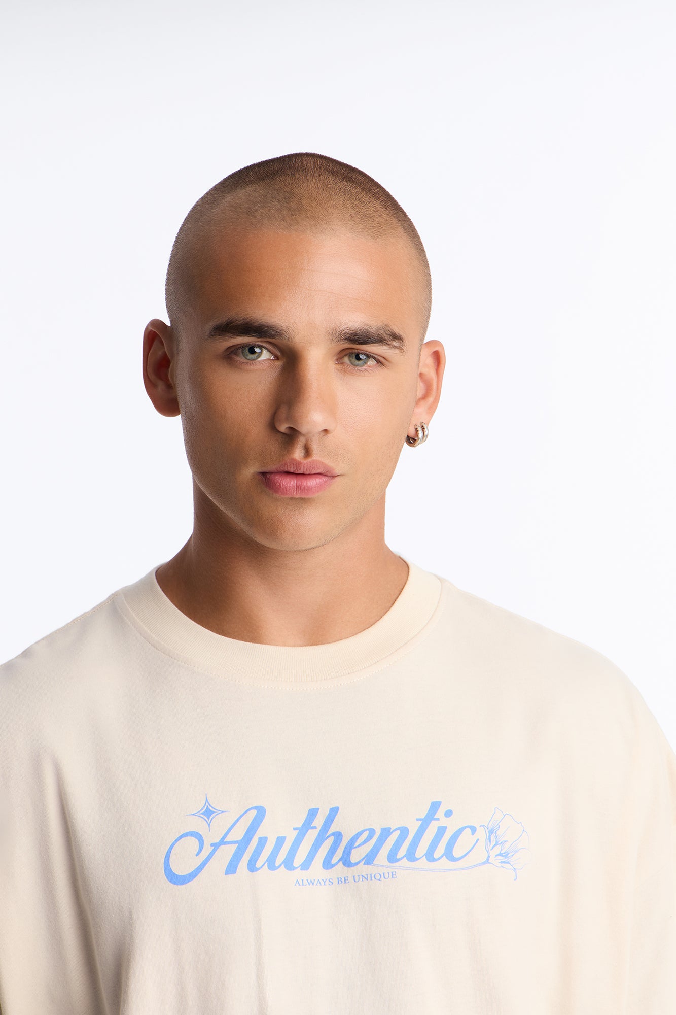 Authentic Since 1996 Oversized Short Sleeve Tee - Off White