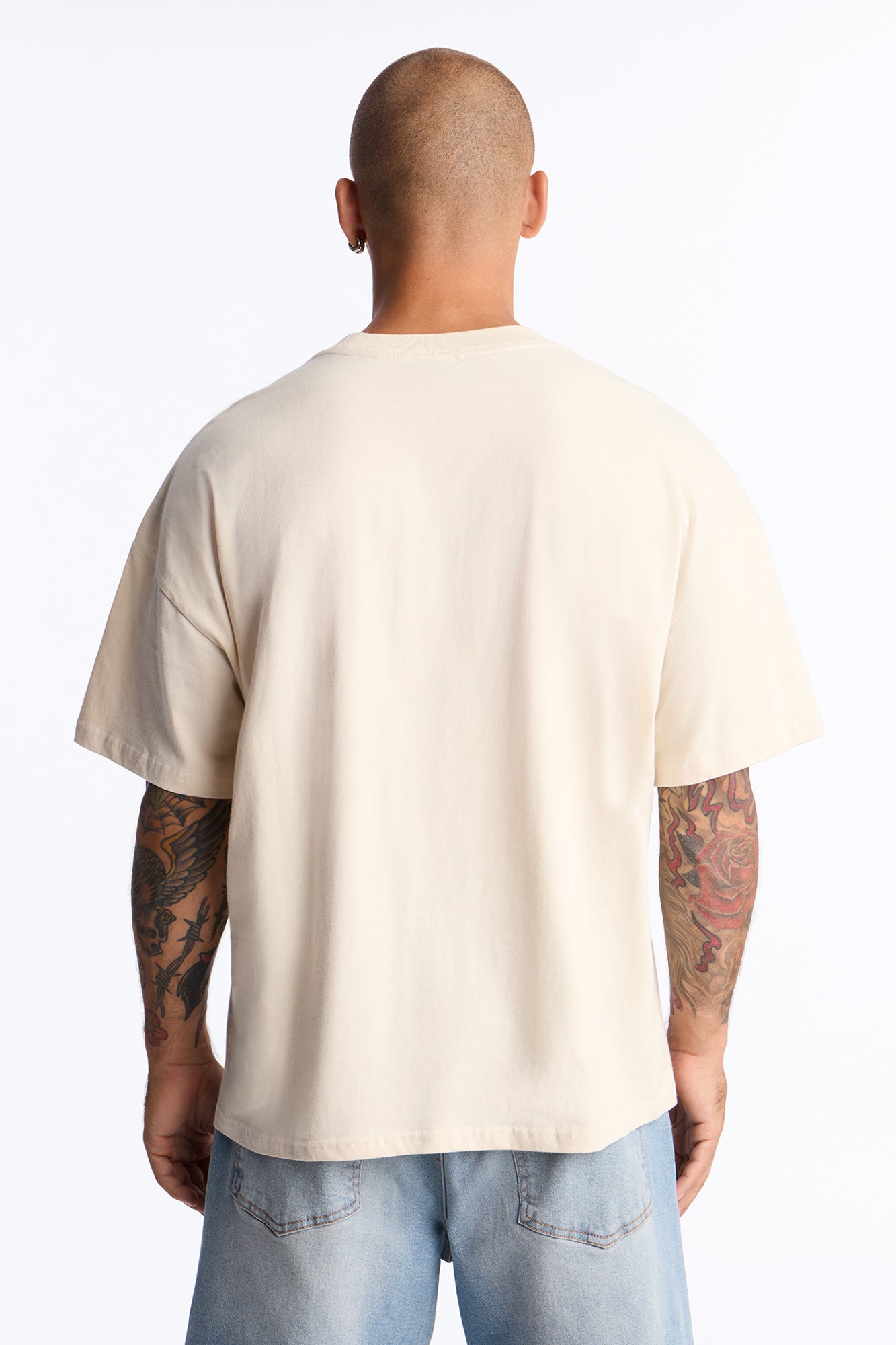 5 Star Boxy Short Sleeve Tee - Off White