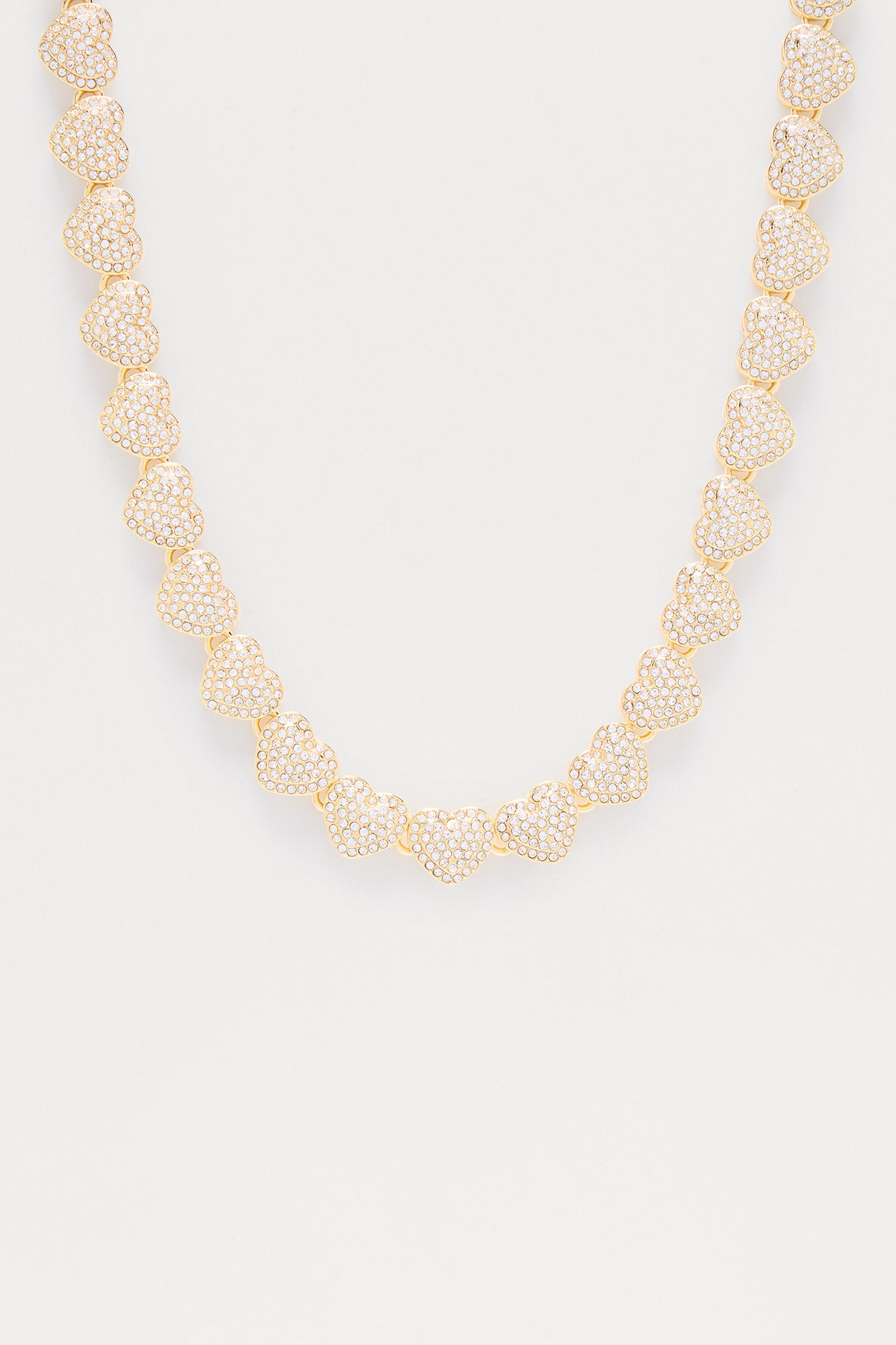 LOML Heart Single Chain Necklace - Gold