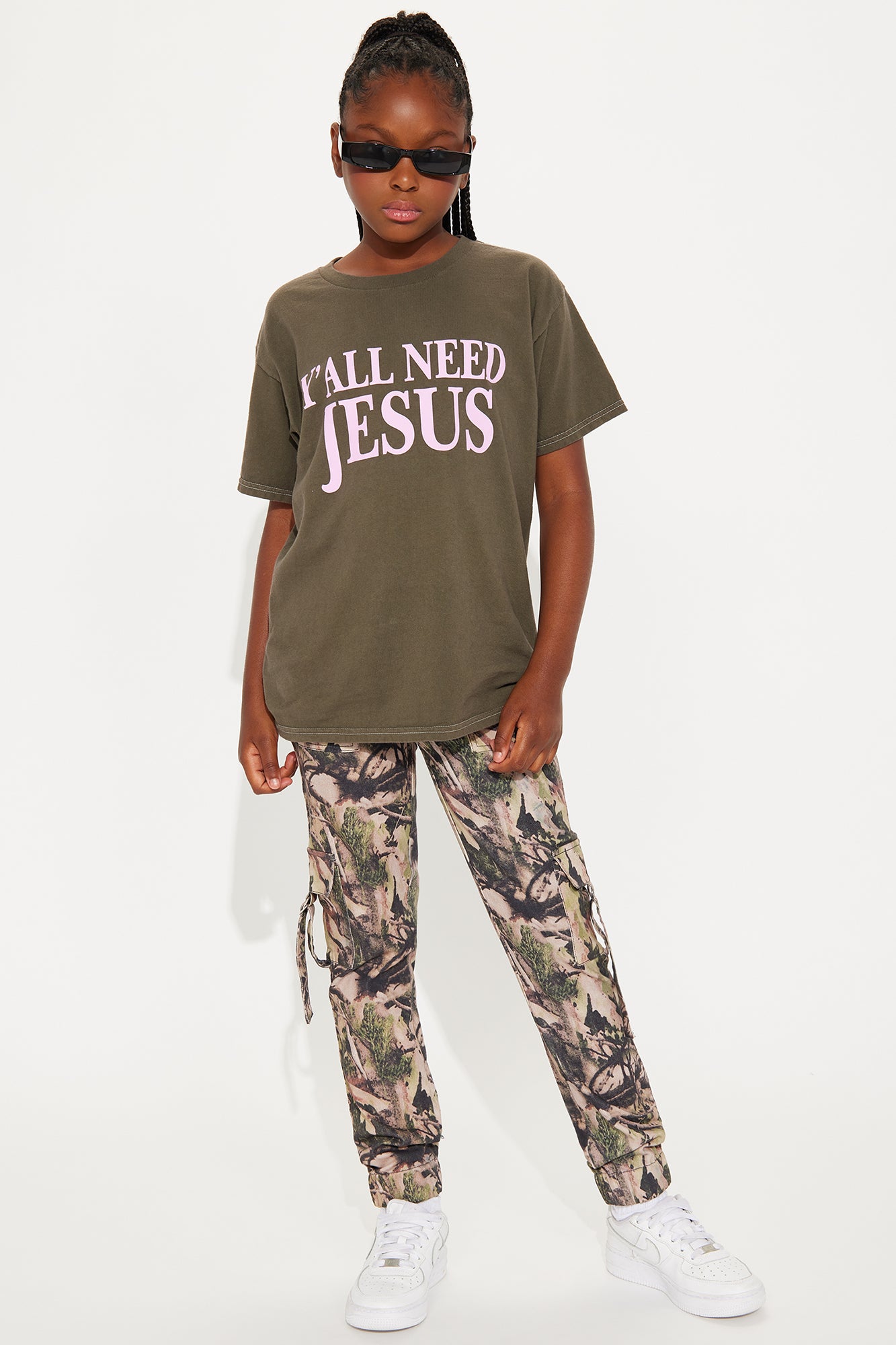 Mini Caroline Camo Print Jogger - Camouflage