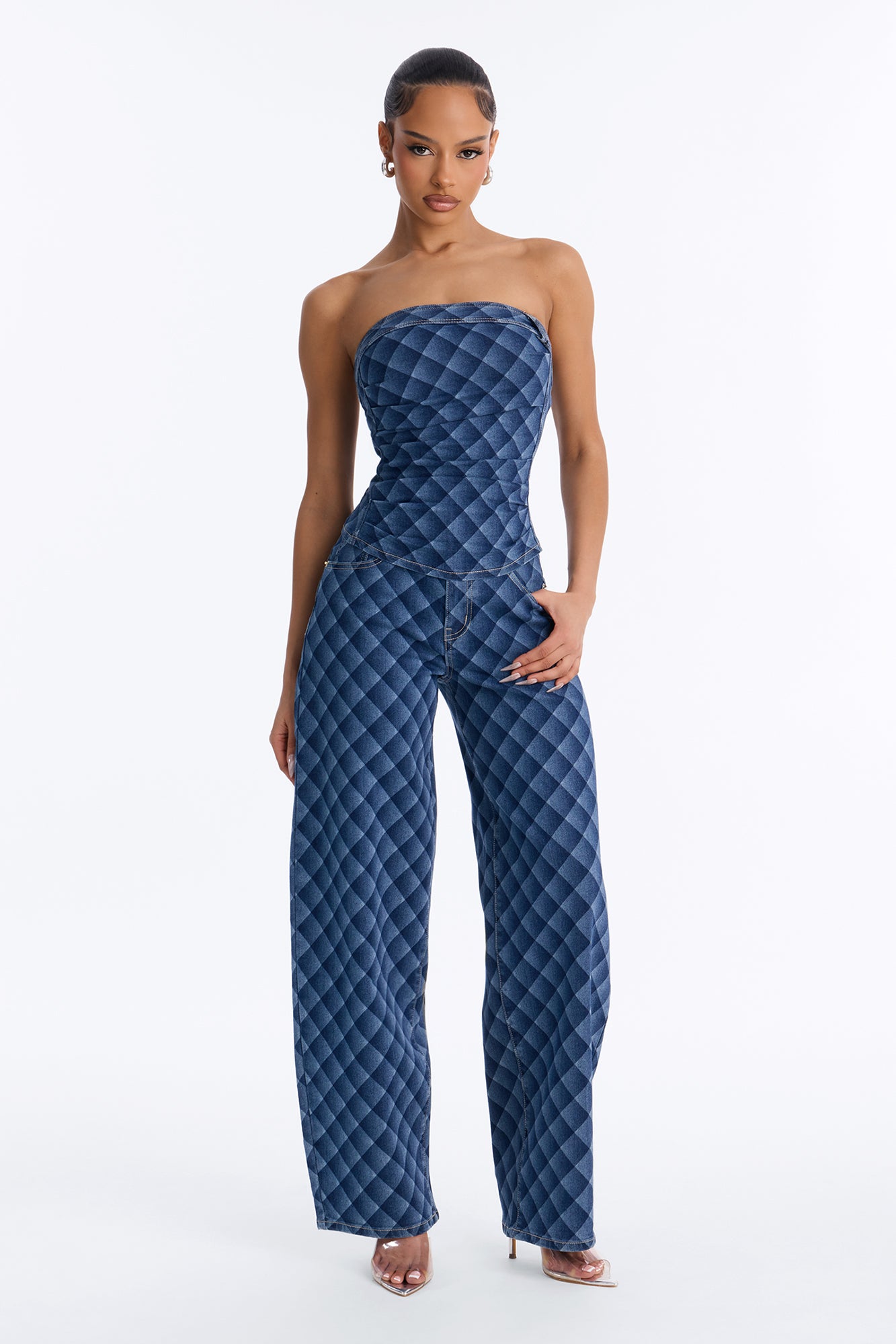 Denim Daydreams Pant Set - Dark Denim