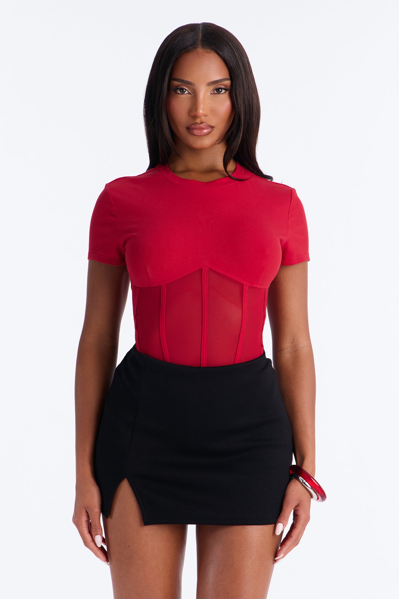 Keep That Energy Bodysuit - Red
