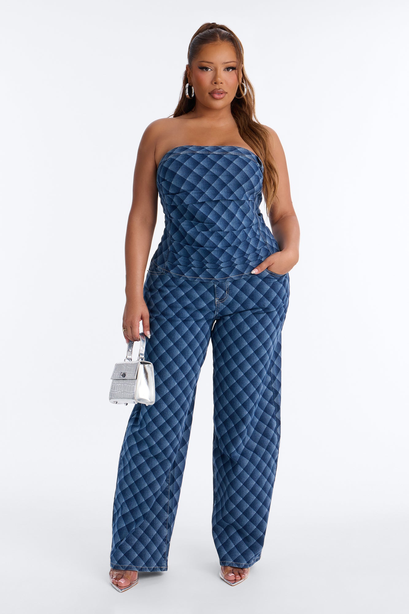 Denim Daydreams Pant Set - Dark Denim