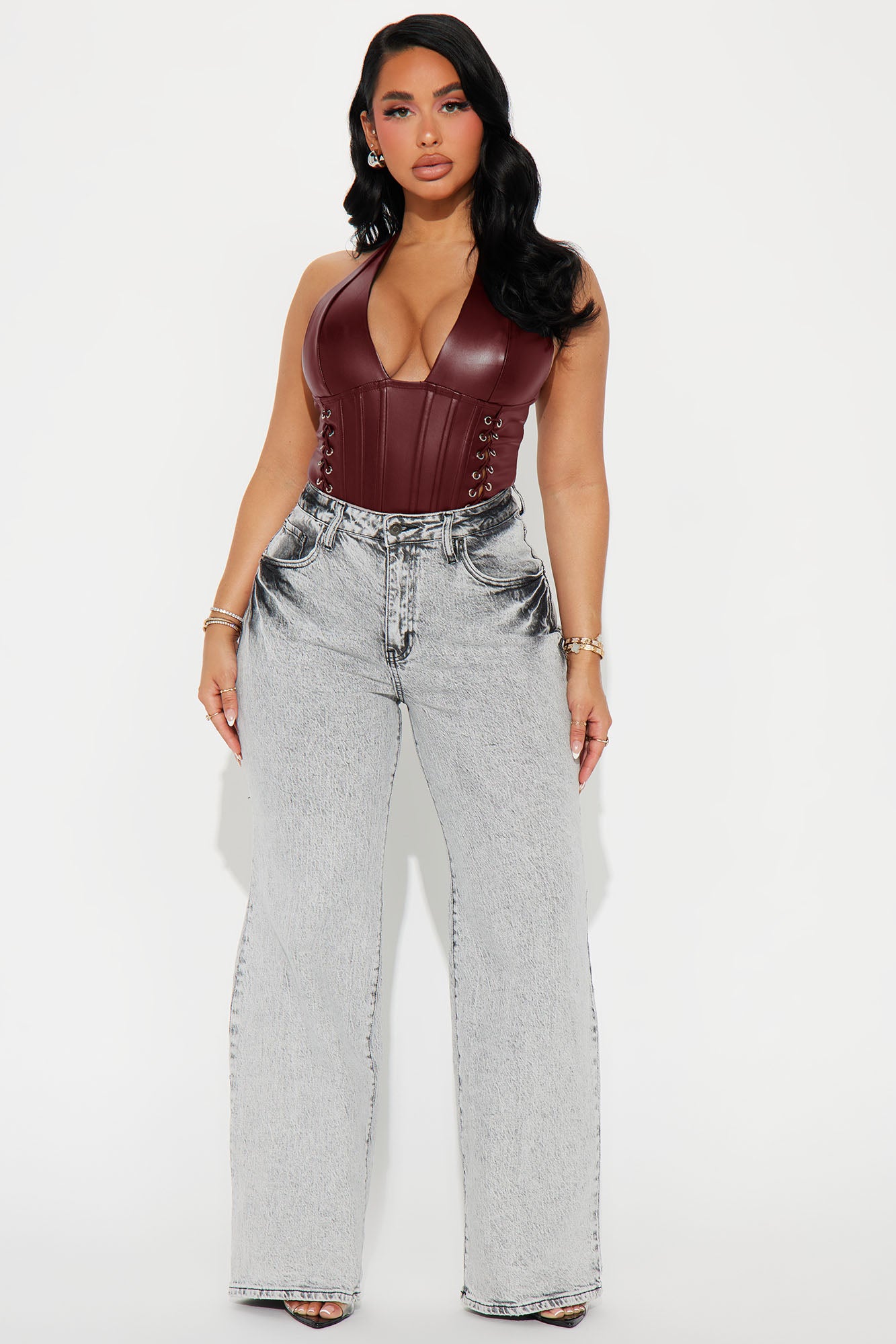 Down For You Bodysuit - Burgundy