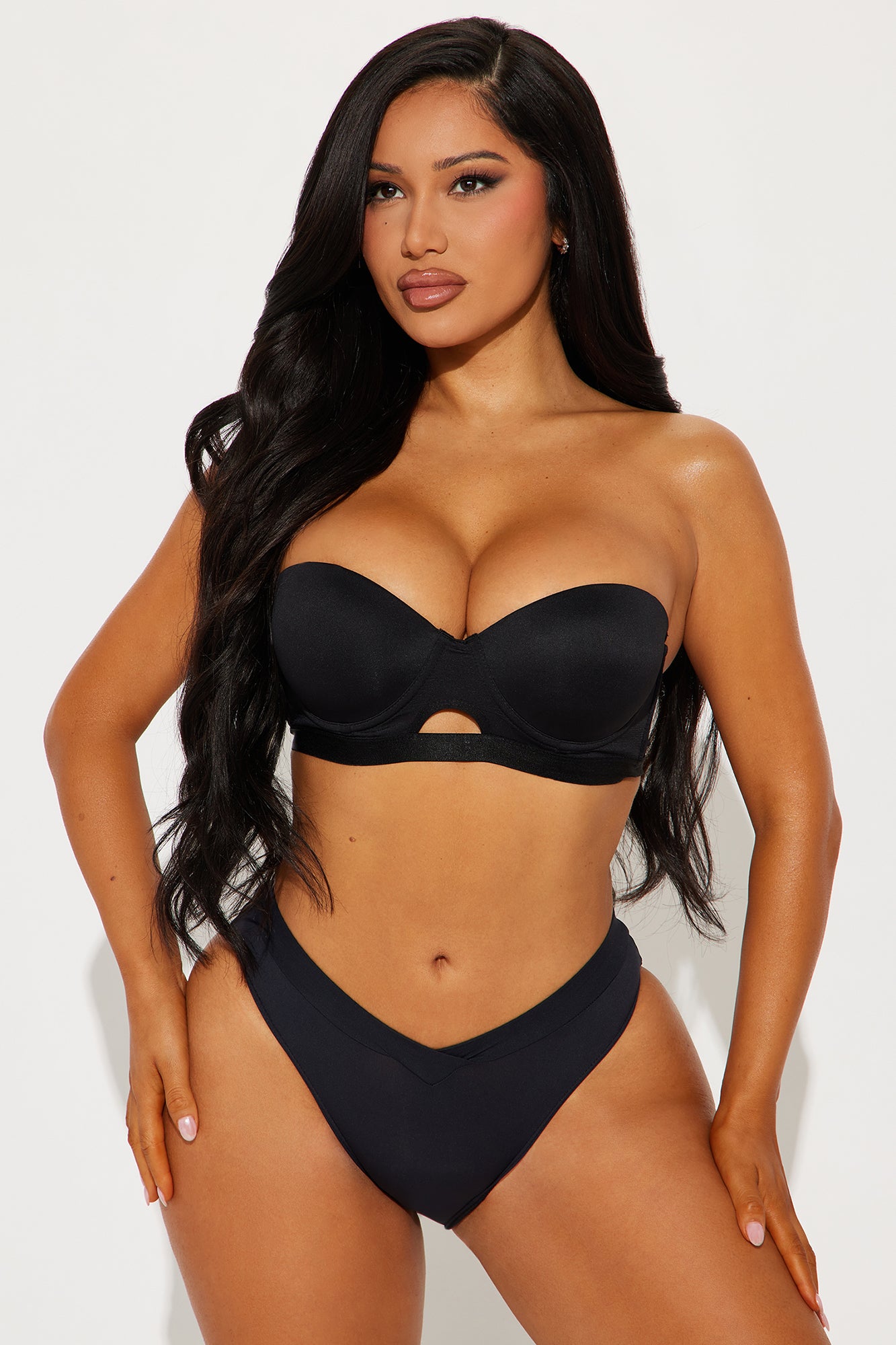 So Obsessed Strapless Bra - Black