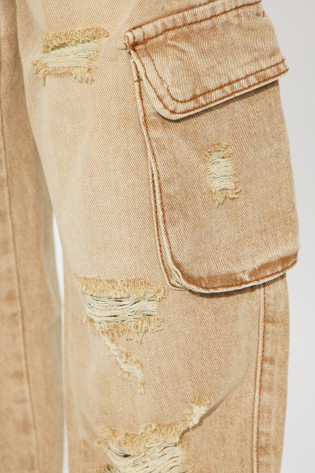 Mini Can't Catch My Drive Cargo Jean - Tan