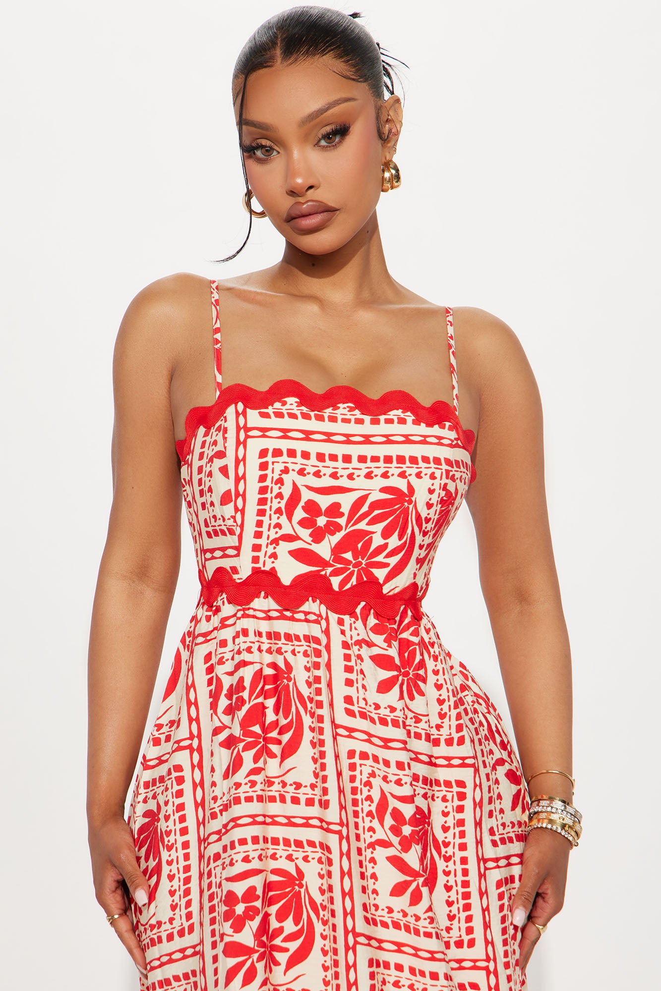 Marissa Maxi Dress - Orange/combo