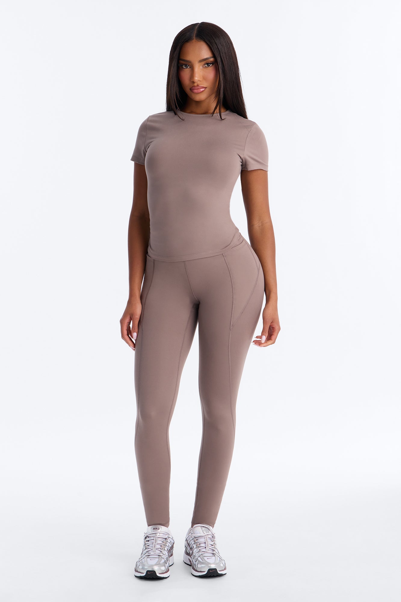 Myla Tricot Lounge Short Sleeve Top - Stone