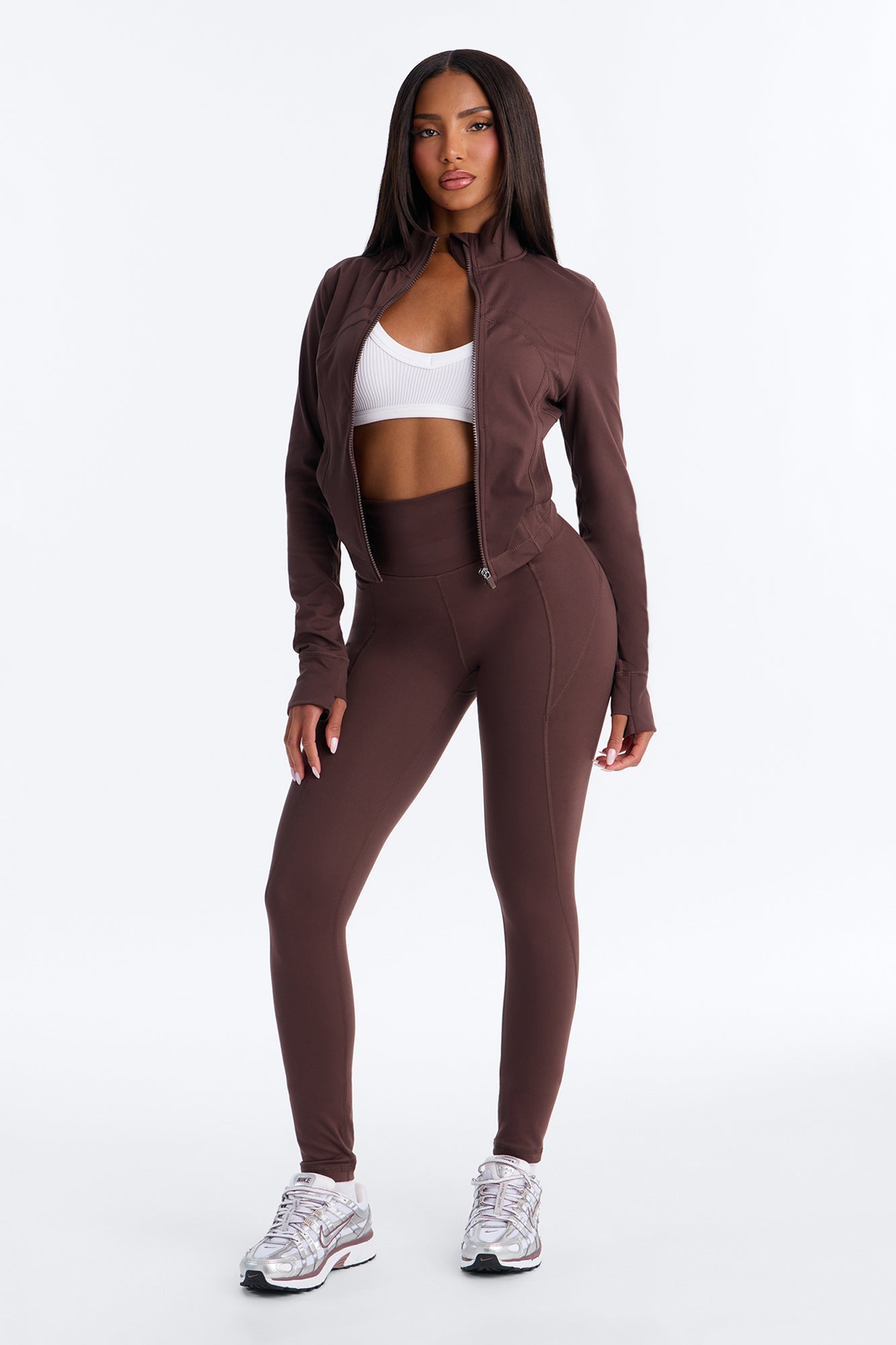 Myla Lounge Tricot Zip Front Jacket - Chocolate