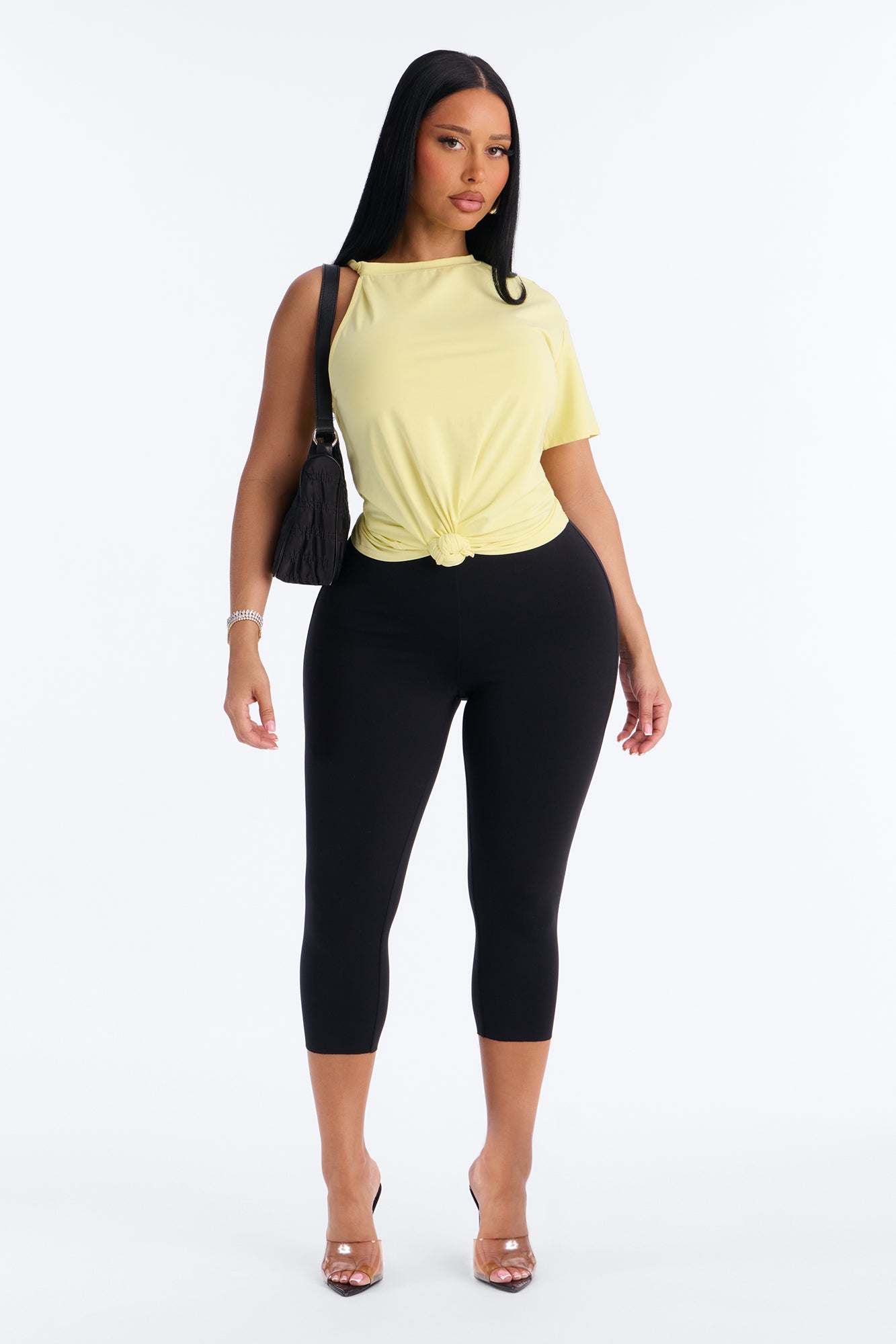 Halfway There Knot Short Sleeve Tee - Butter Yellow