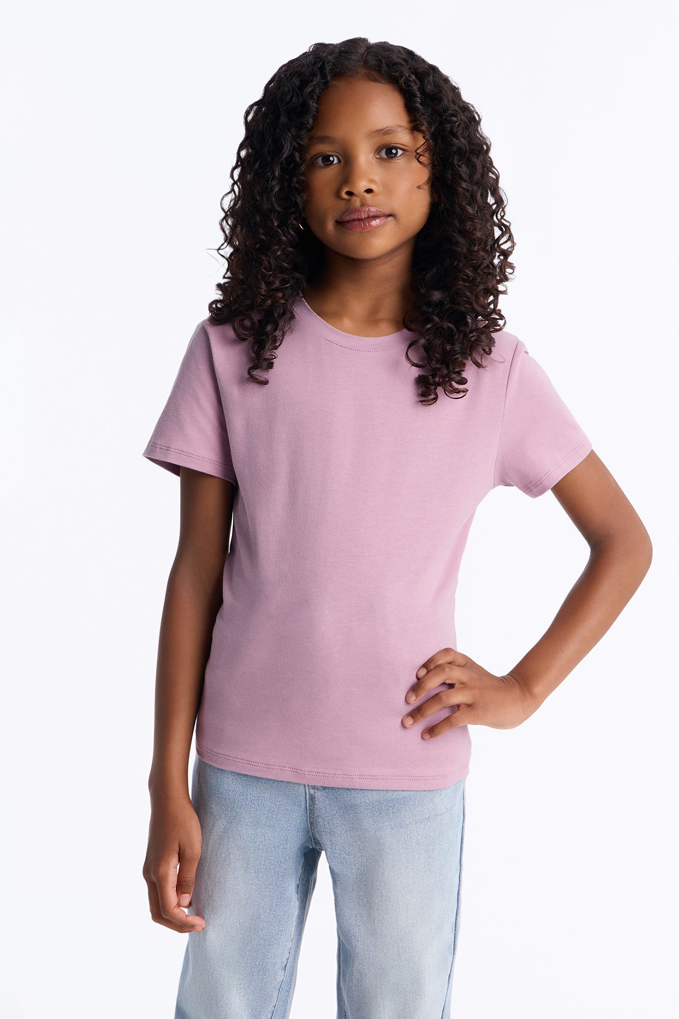 Mini My Everyday Crew Neck Tee - Lavender
