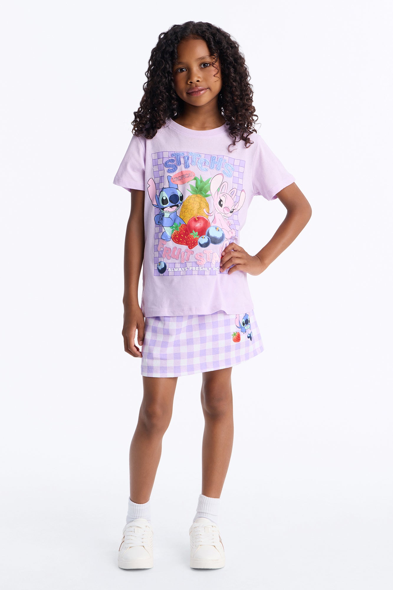 Mini Stitch's Smoothies Skort Set - Lavender