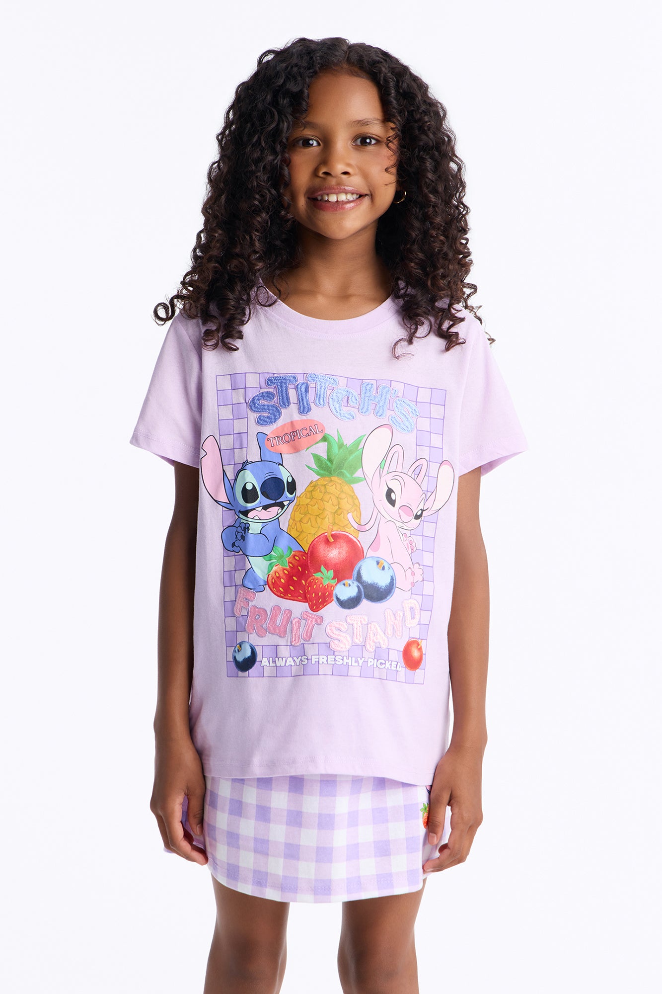 Mini Stitch's Smoothies Skort Set - Lavender