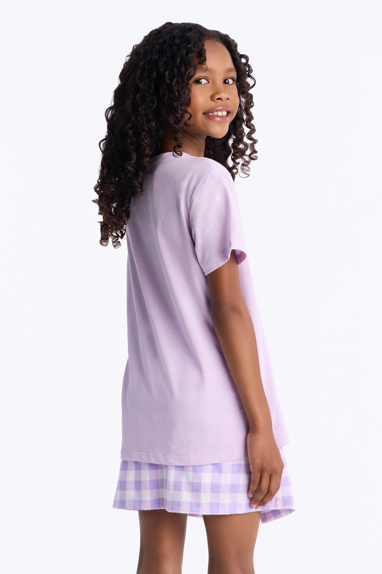 Mini Stitch's Smoothies Skort Set - Lavender