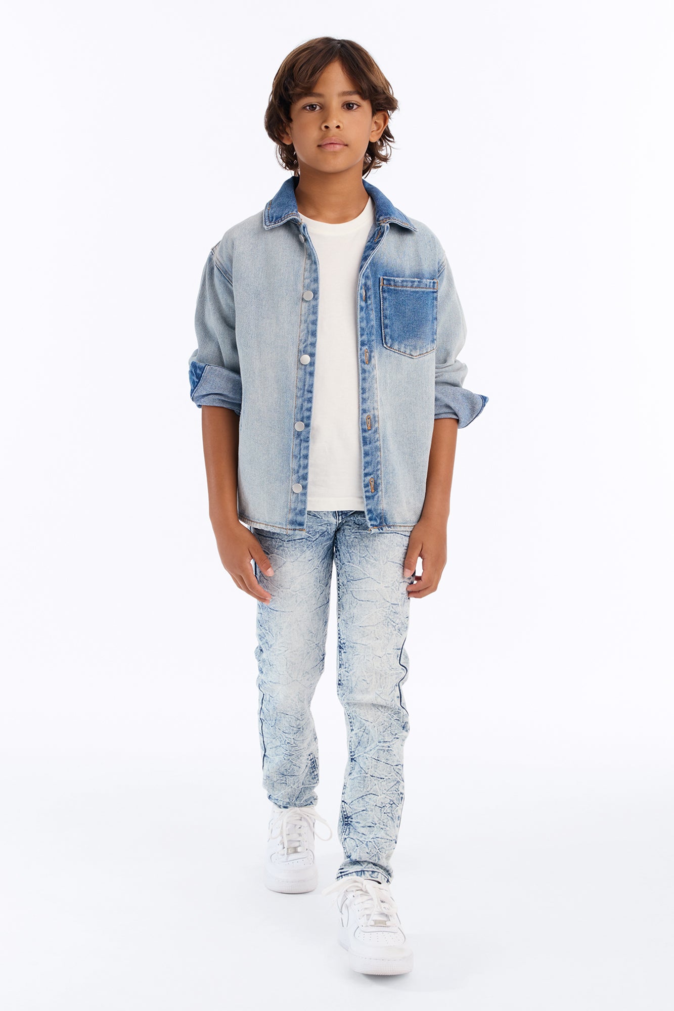 Mini Prove It Skinny Jeans - Stone Blue Wash