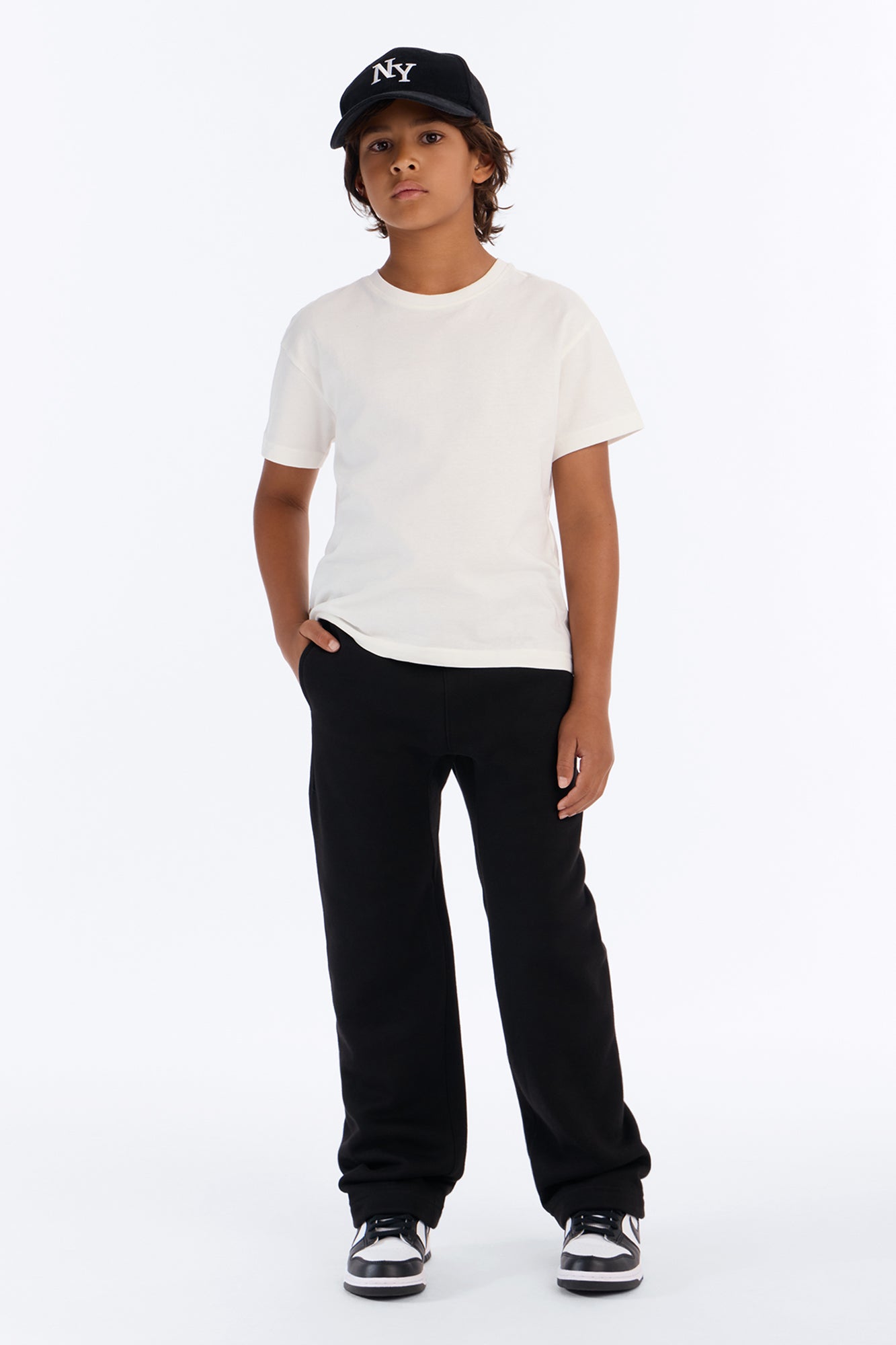 Mini Tyson Heavyweight Straight Sweatpants - Black