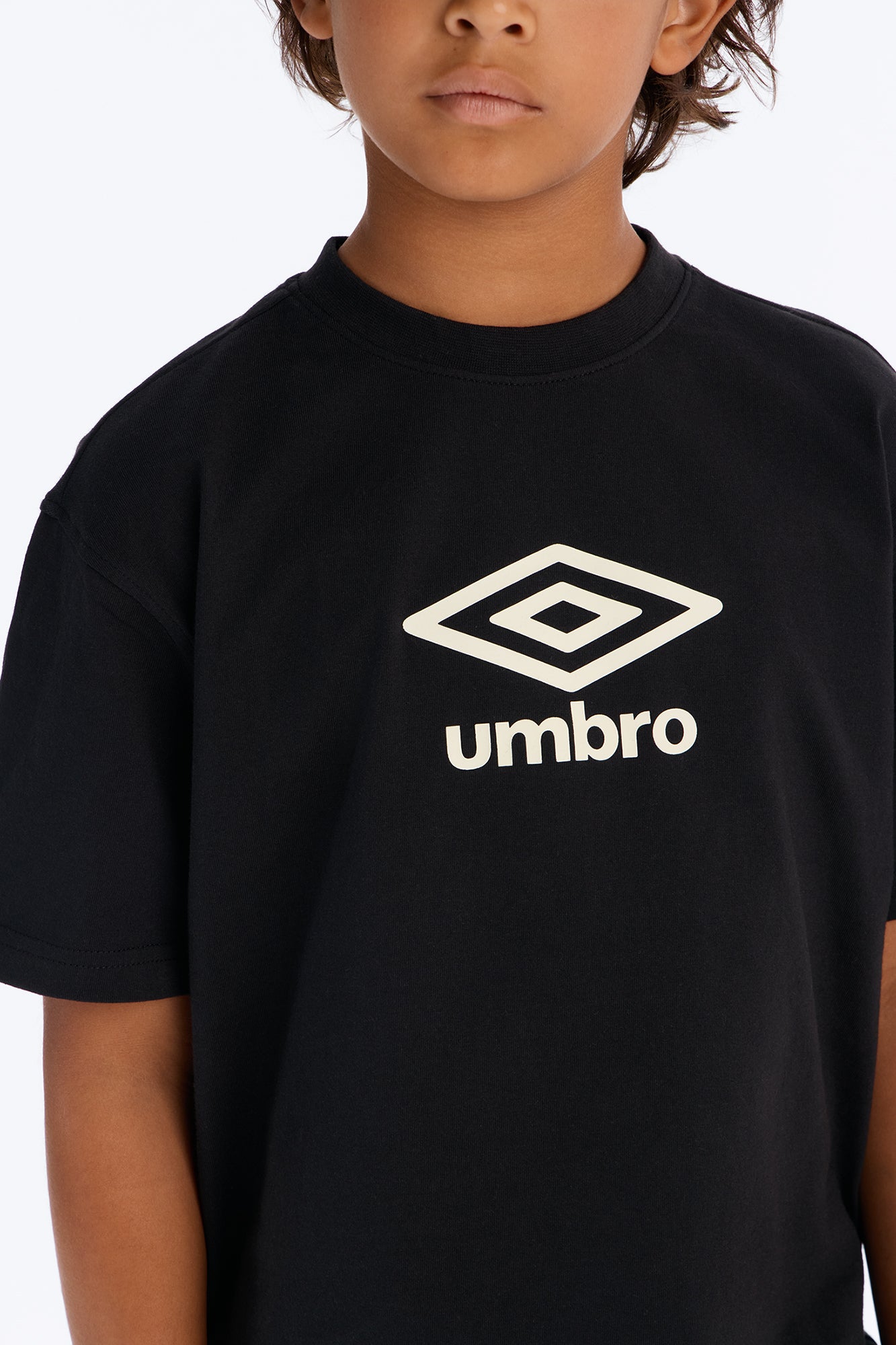Mini Umbro Logo Short Sleeve Tee - Black