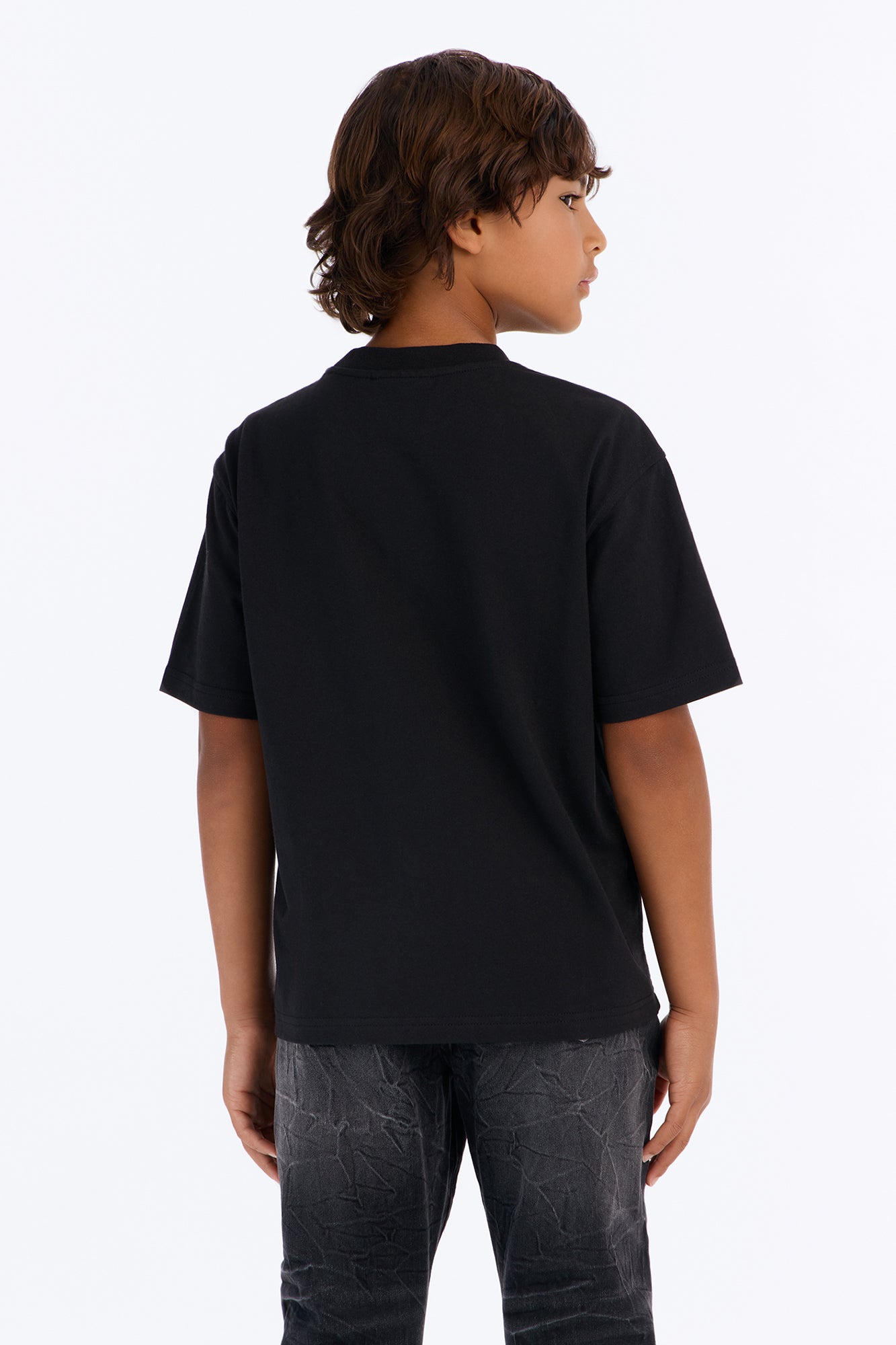 Mini Umbro Logo Short Sleeve Tee - Black