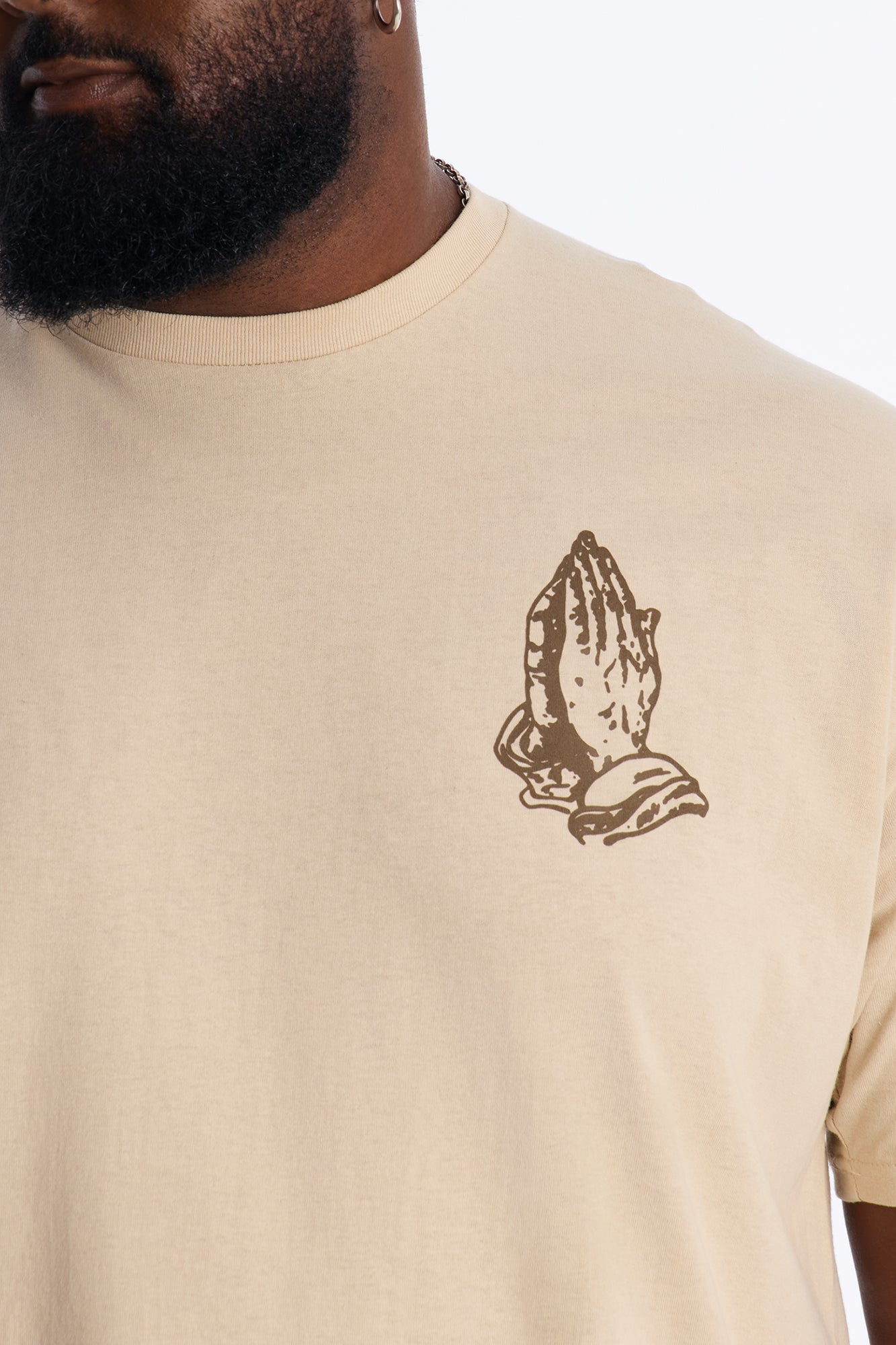 Only Judge Short Sleeve Tee - Taupe