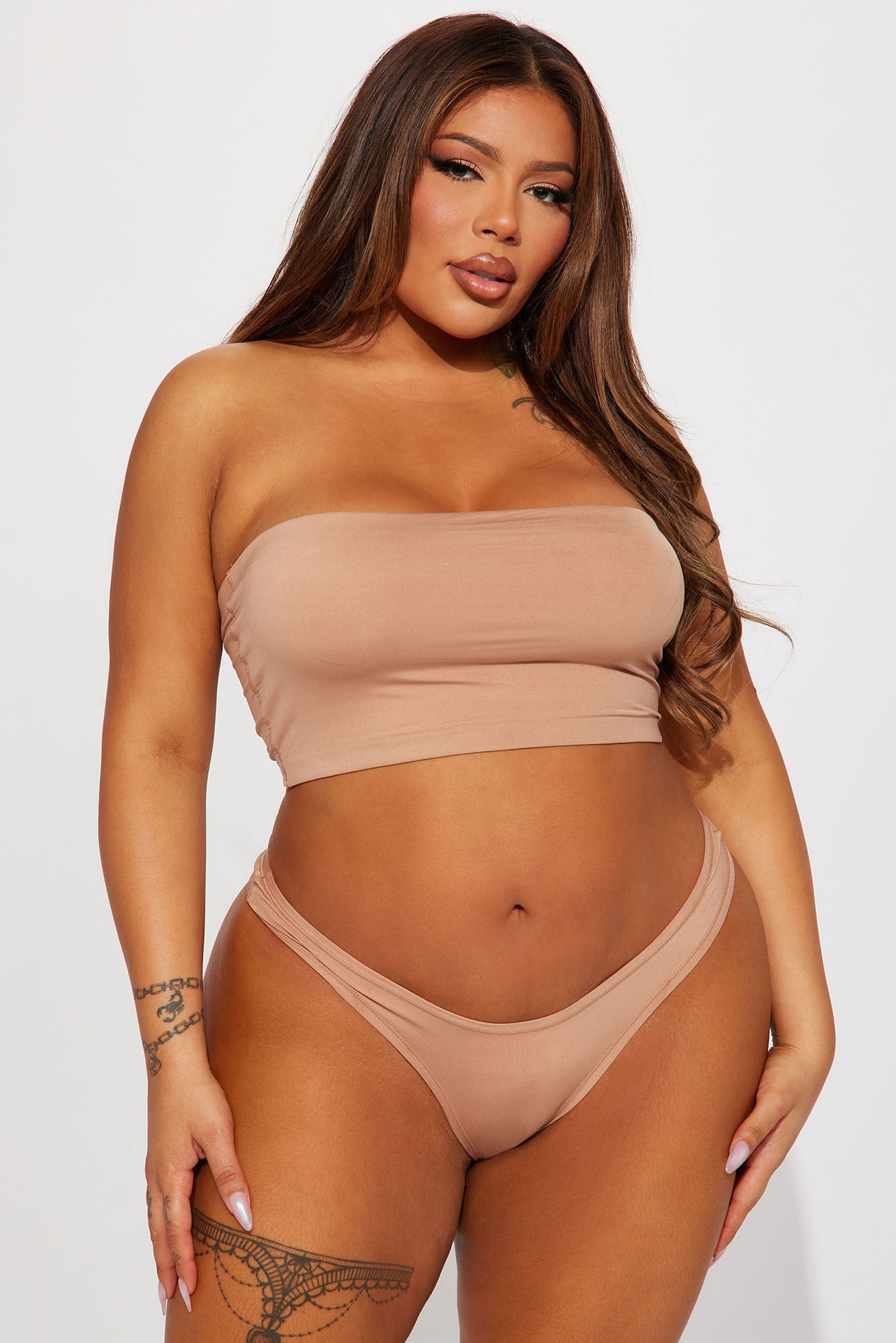 Light As A Feather Microfiber Bandeau - Nude