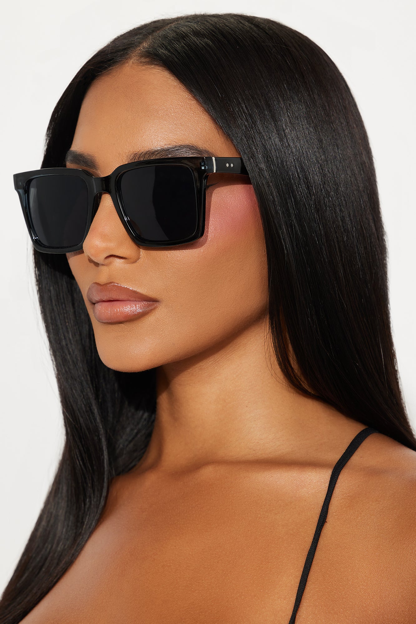 Shades On Square Sunglasses - Black