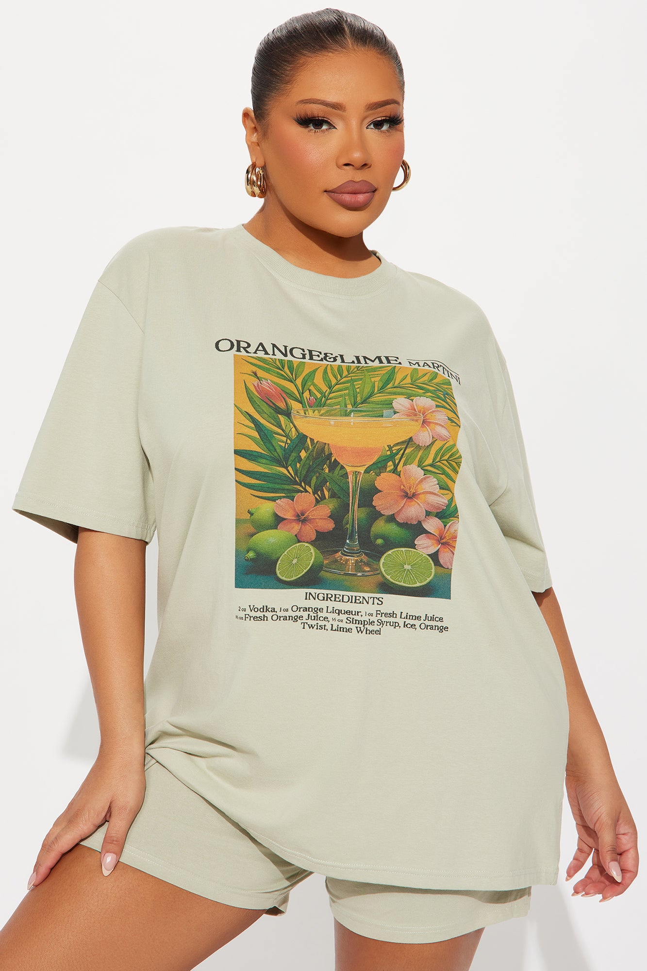 Martini Mood Short Set - Sage