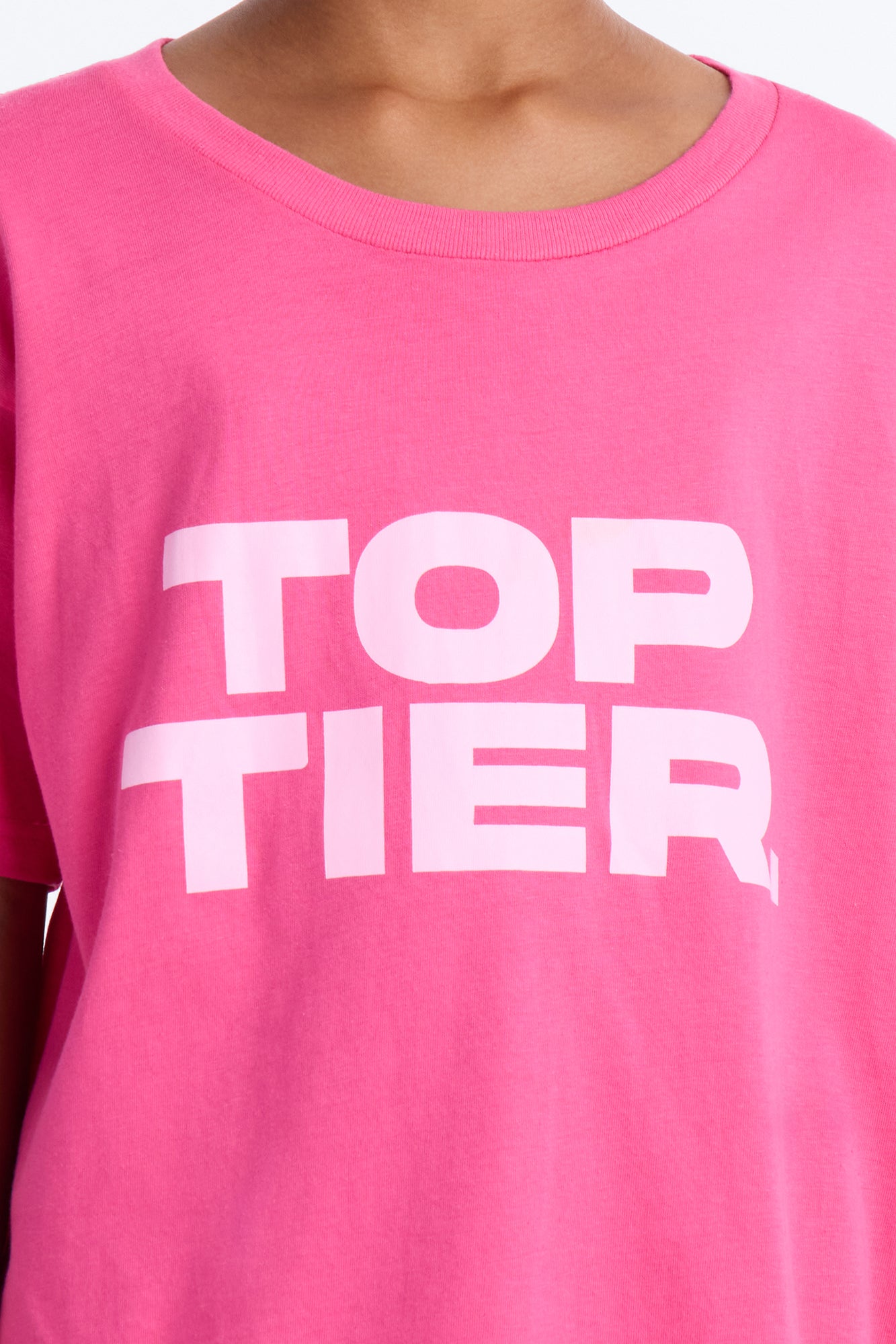 Mini Top Tier Short Sleeve Tee - Fuchsia