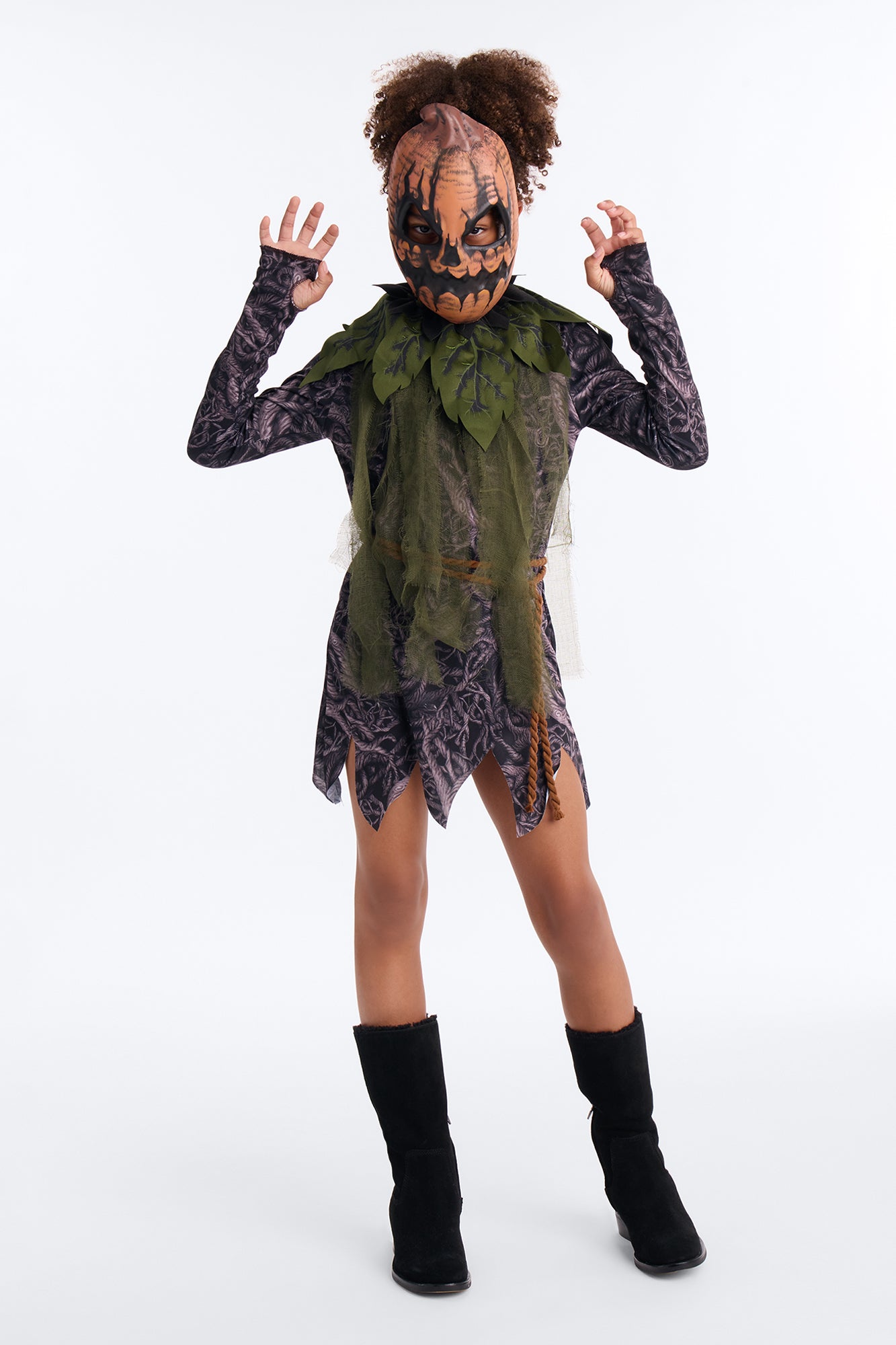 Mini Pumpkin Monster Costume - Grey/combo