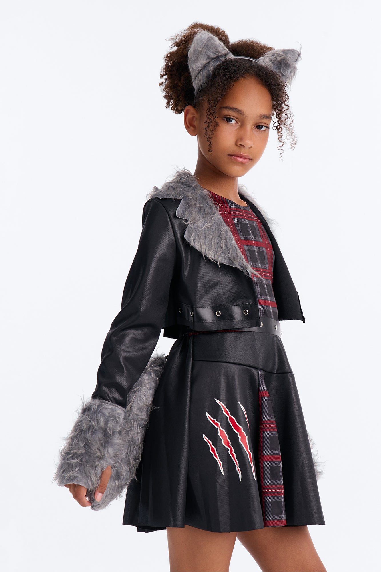 Mini Fab Wolf Costume - Black/combo