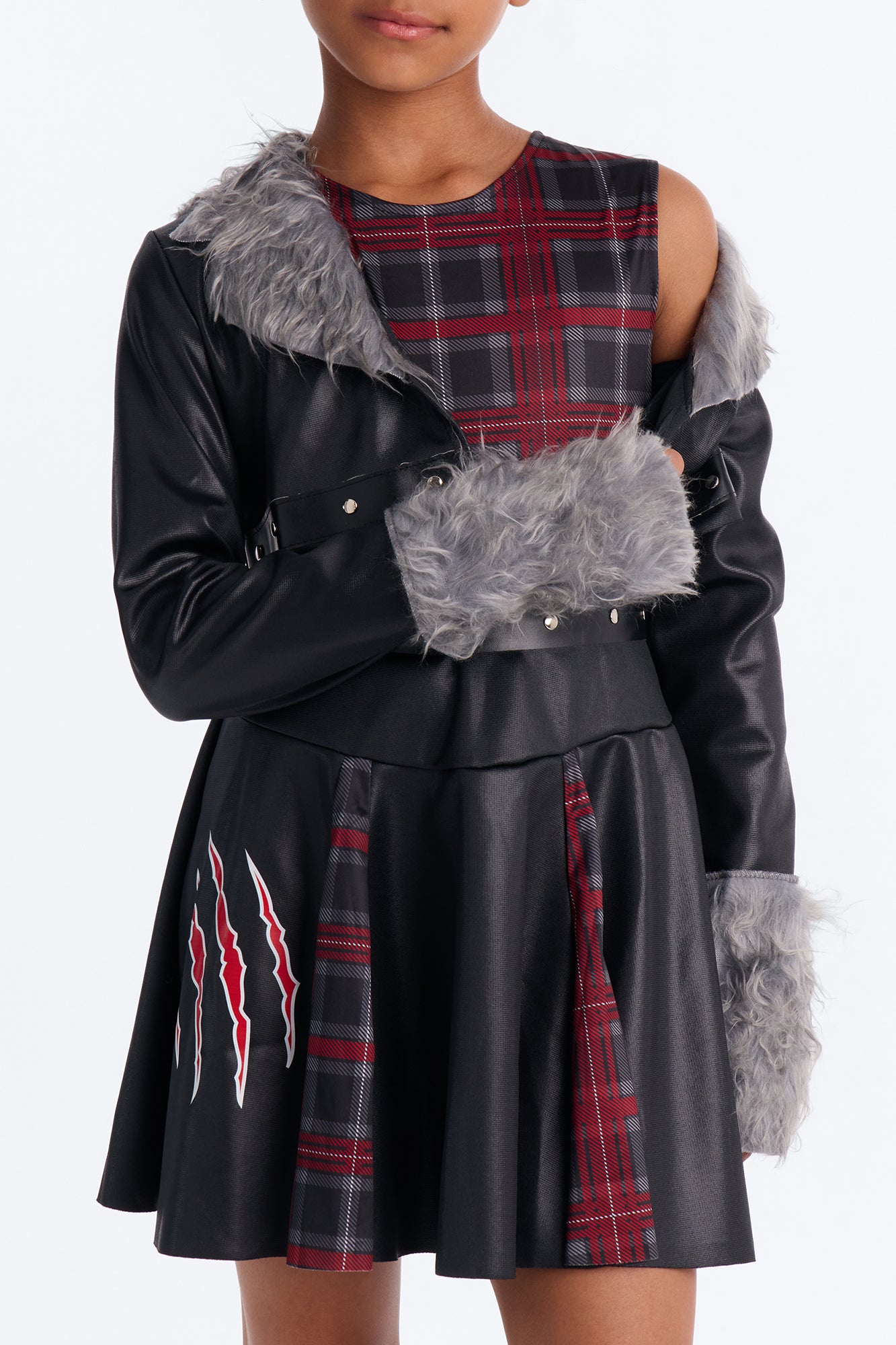 Mini Fab Wolf Costume - Black/combo
