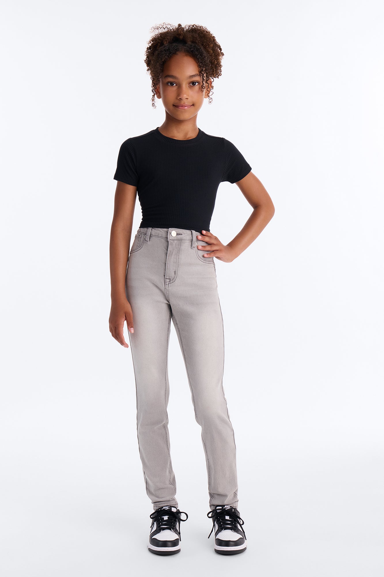 Mini Madrid Stretch Skinny Jeans - Grey