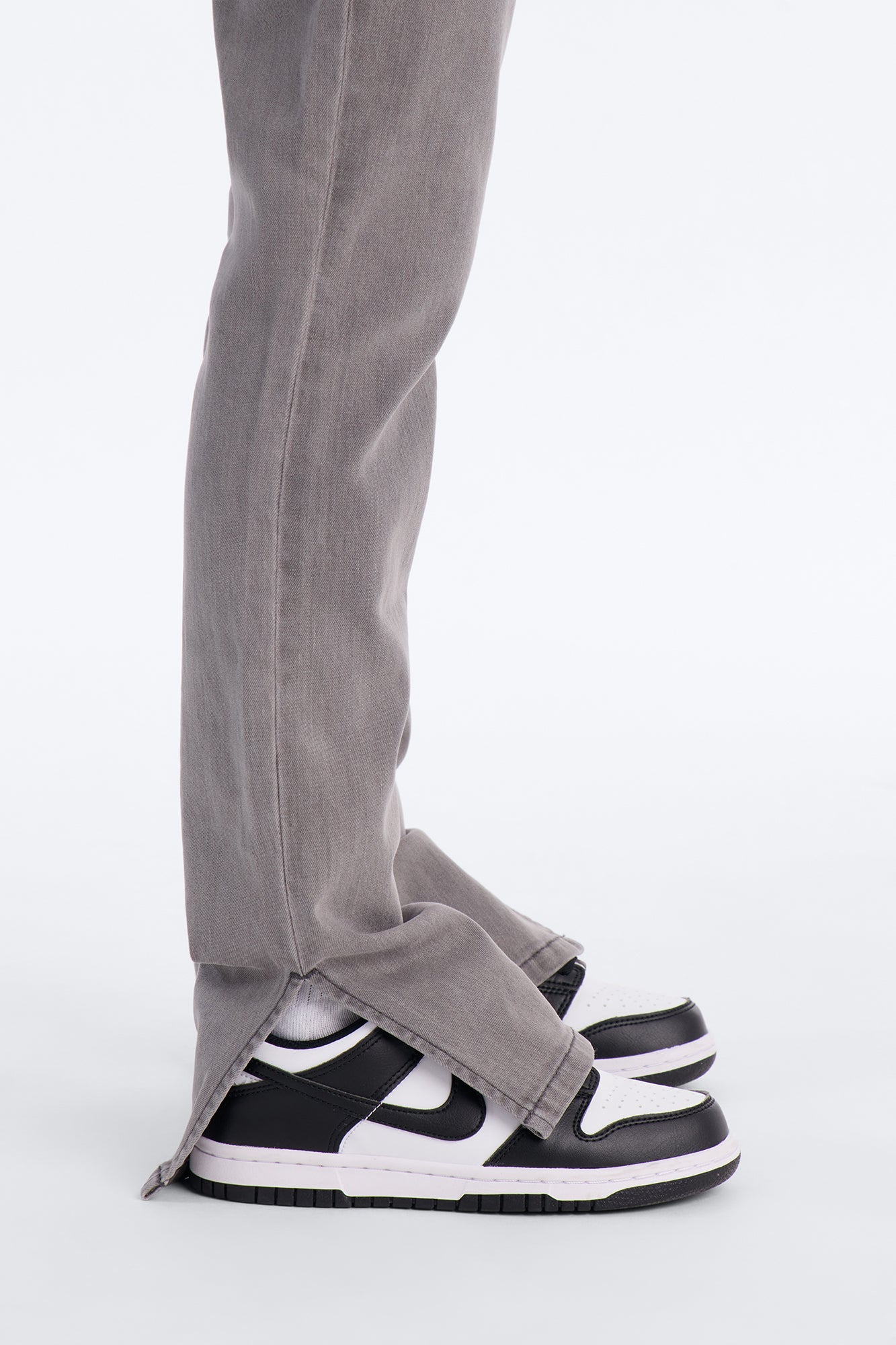 Mini Soho Side Split Skinny Jeans - Grey