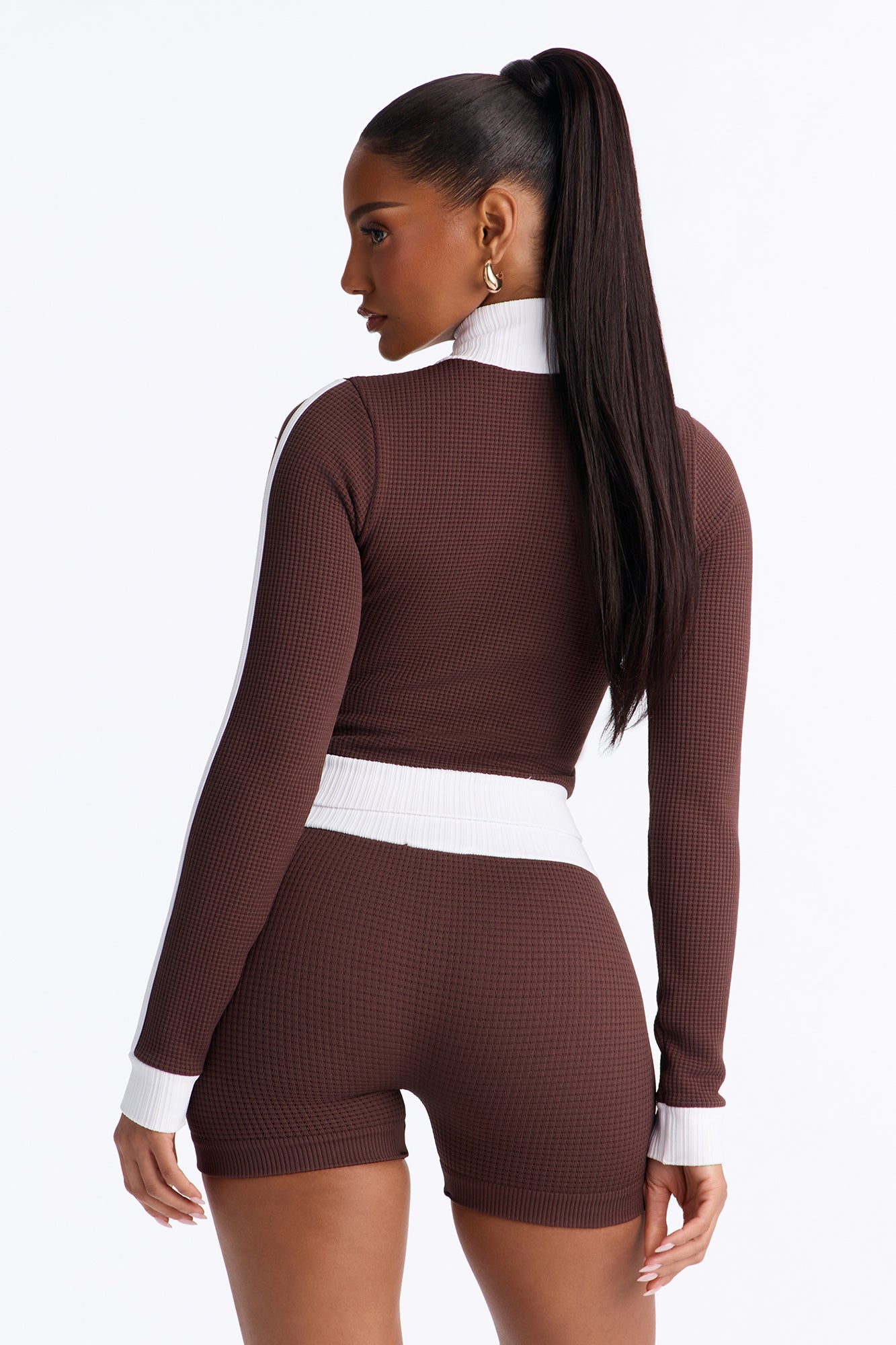 Run It Back Seamless Short Set - Brown