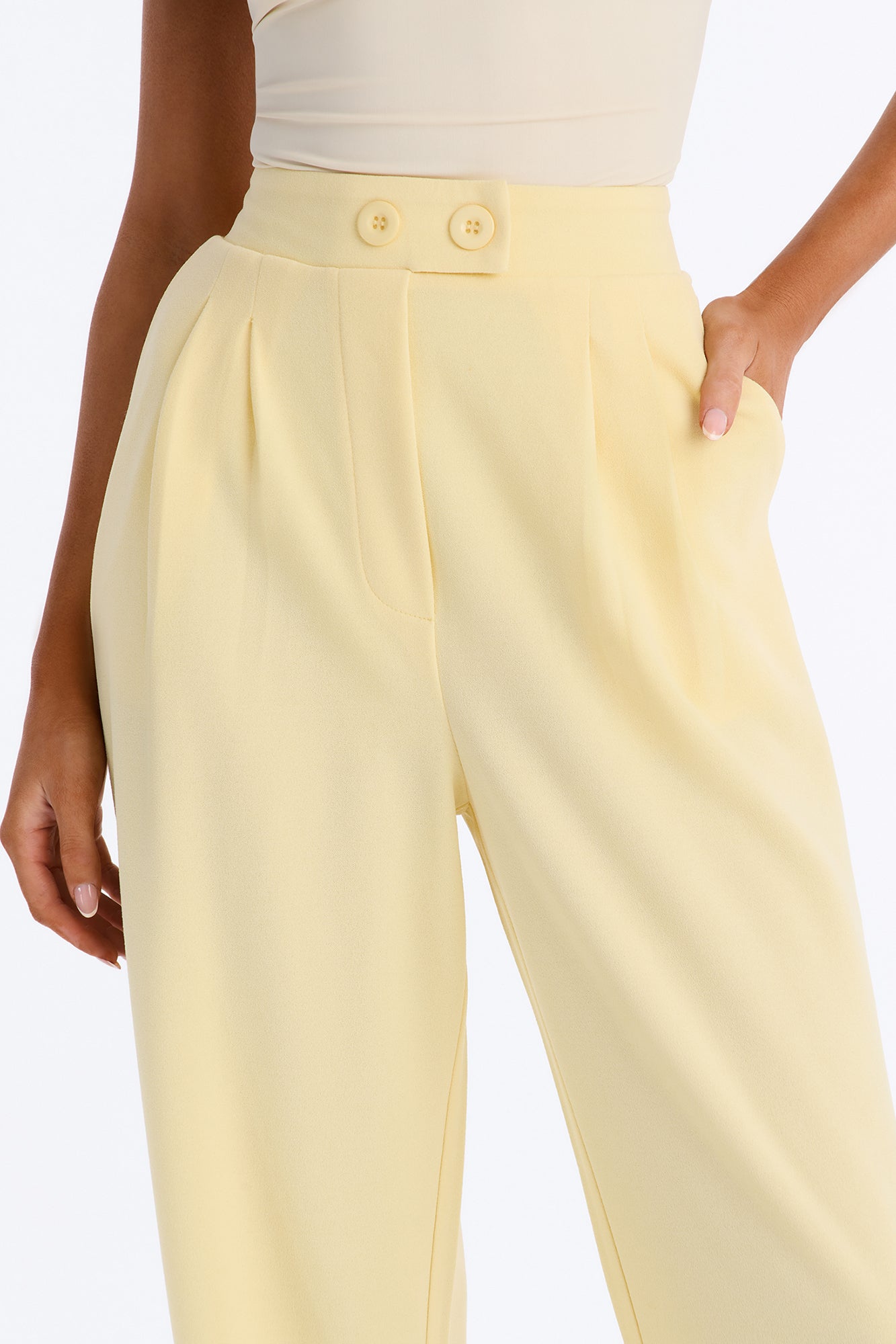 Feeling Focused Trouser - Butter Yellow