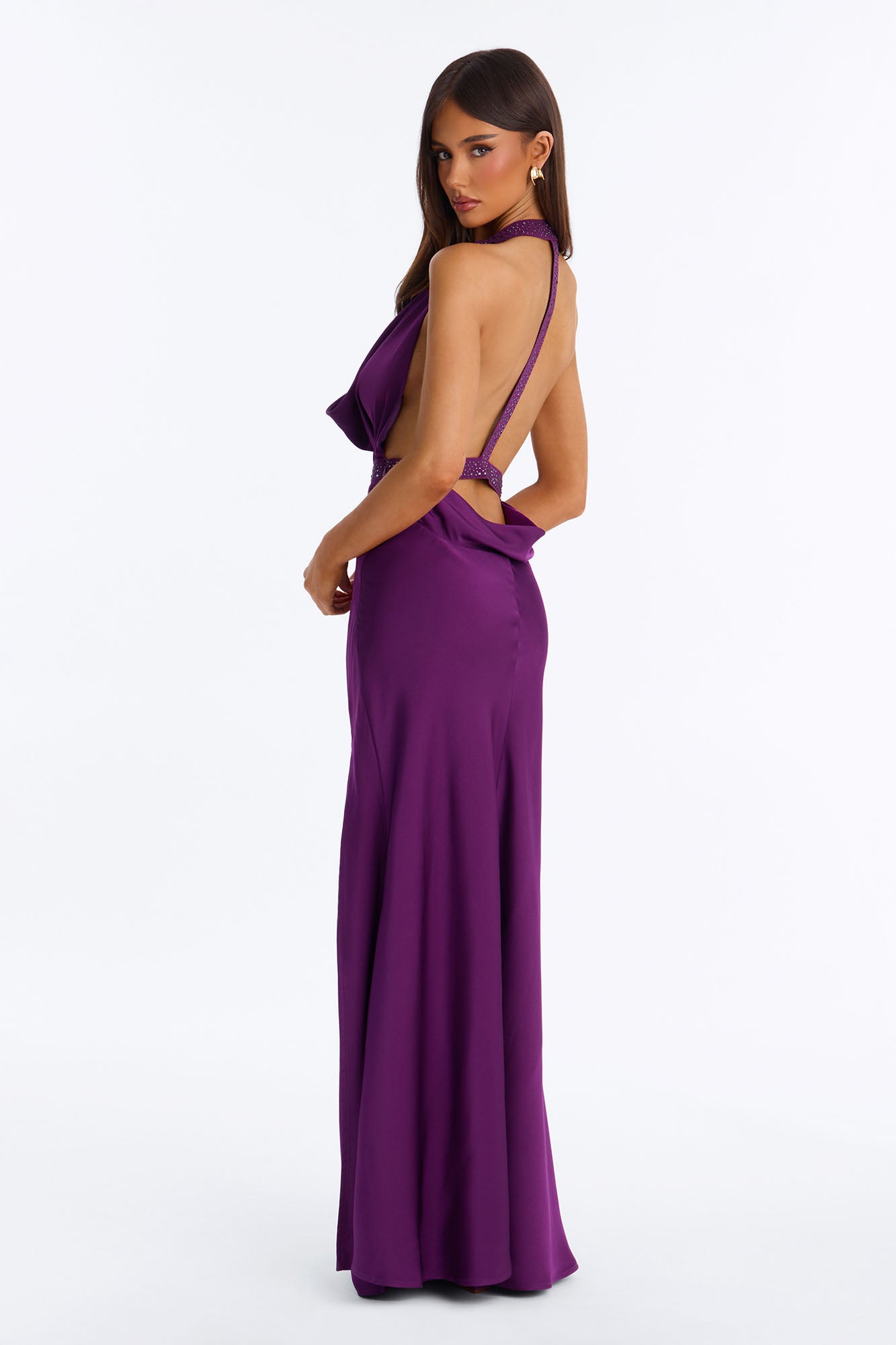 Diamond Heat Maxi Dress - Plum