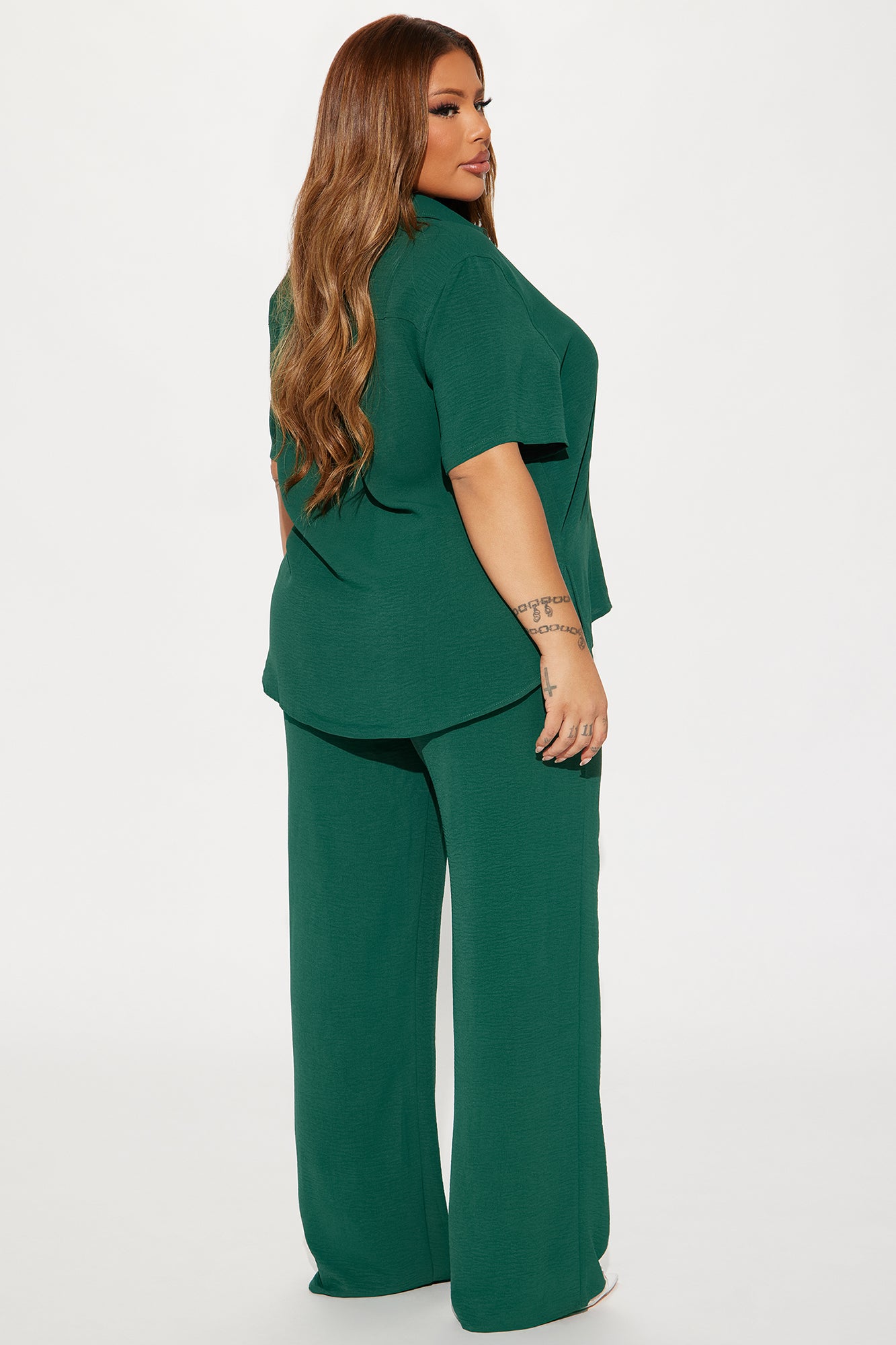 Makenzie Short Sleeve Pant Set - Hunter