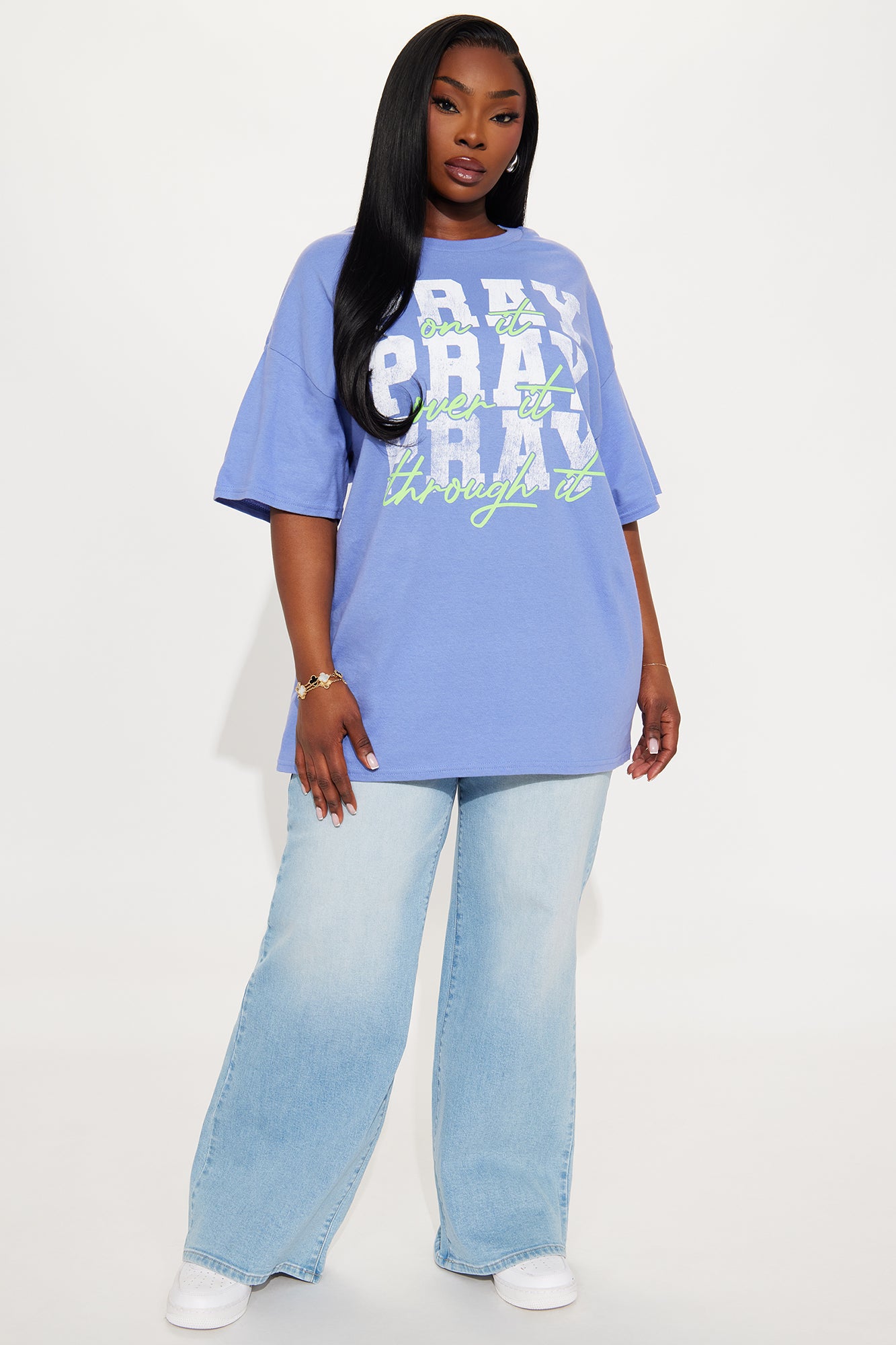 Pray On It Tee - Violet
