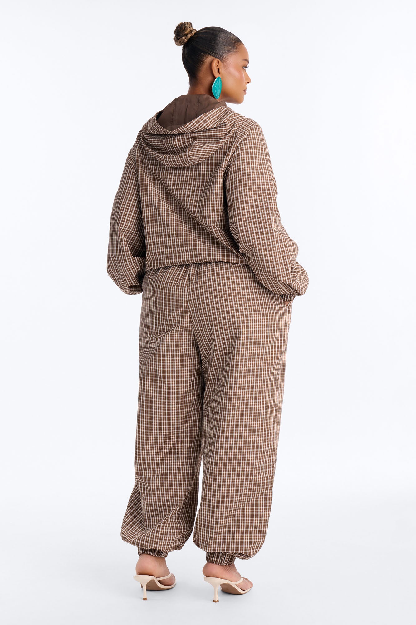 Camilla Quarterzip Pant Set - Brown/combo