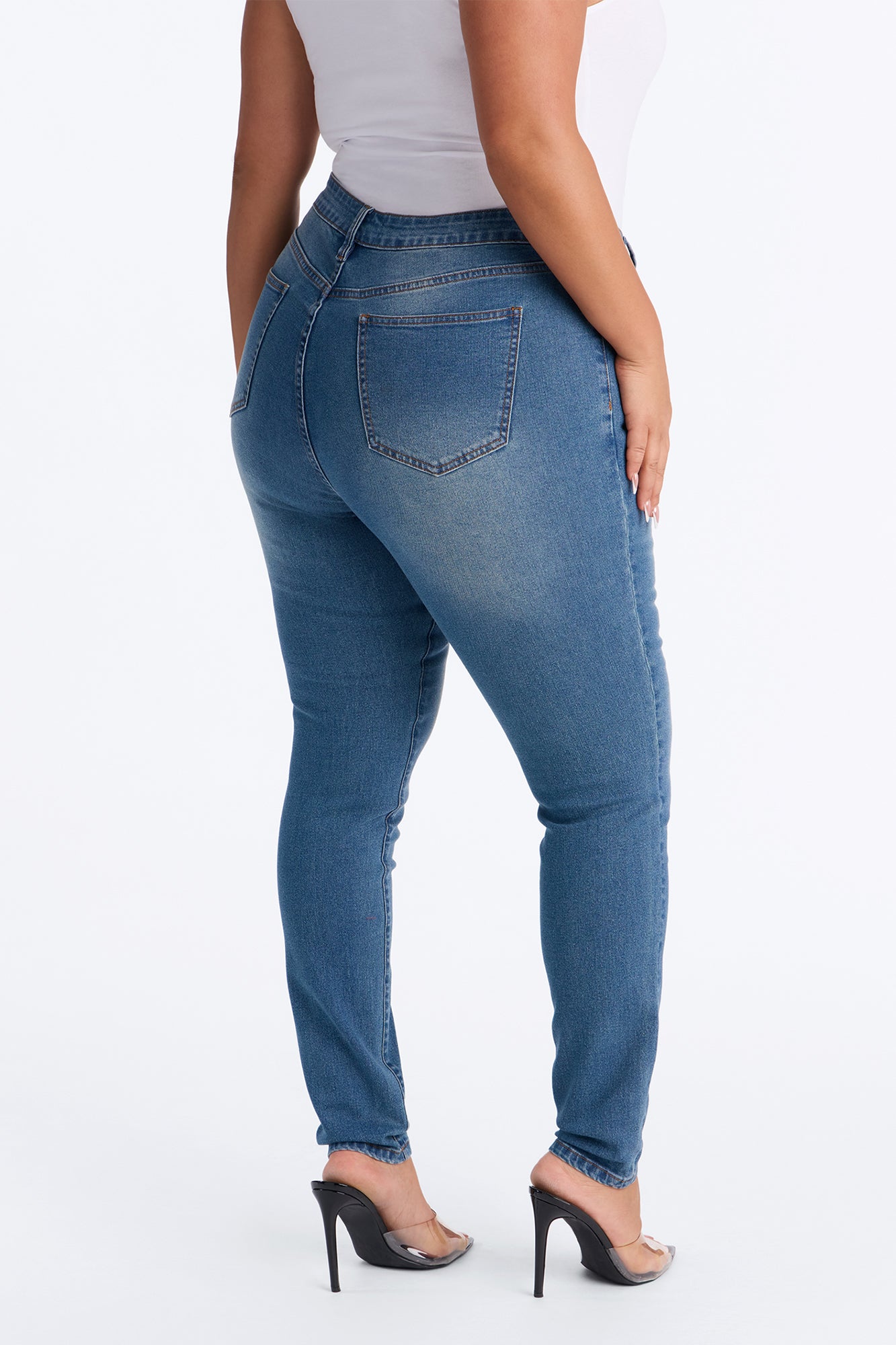 Tall She's Fire Stretch Skinny Jeans - Vintage Wash