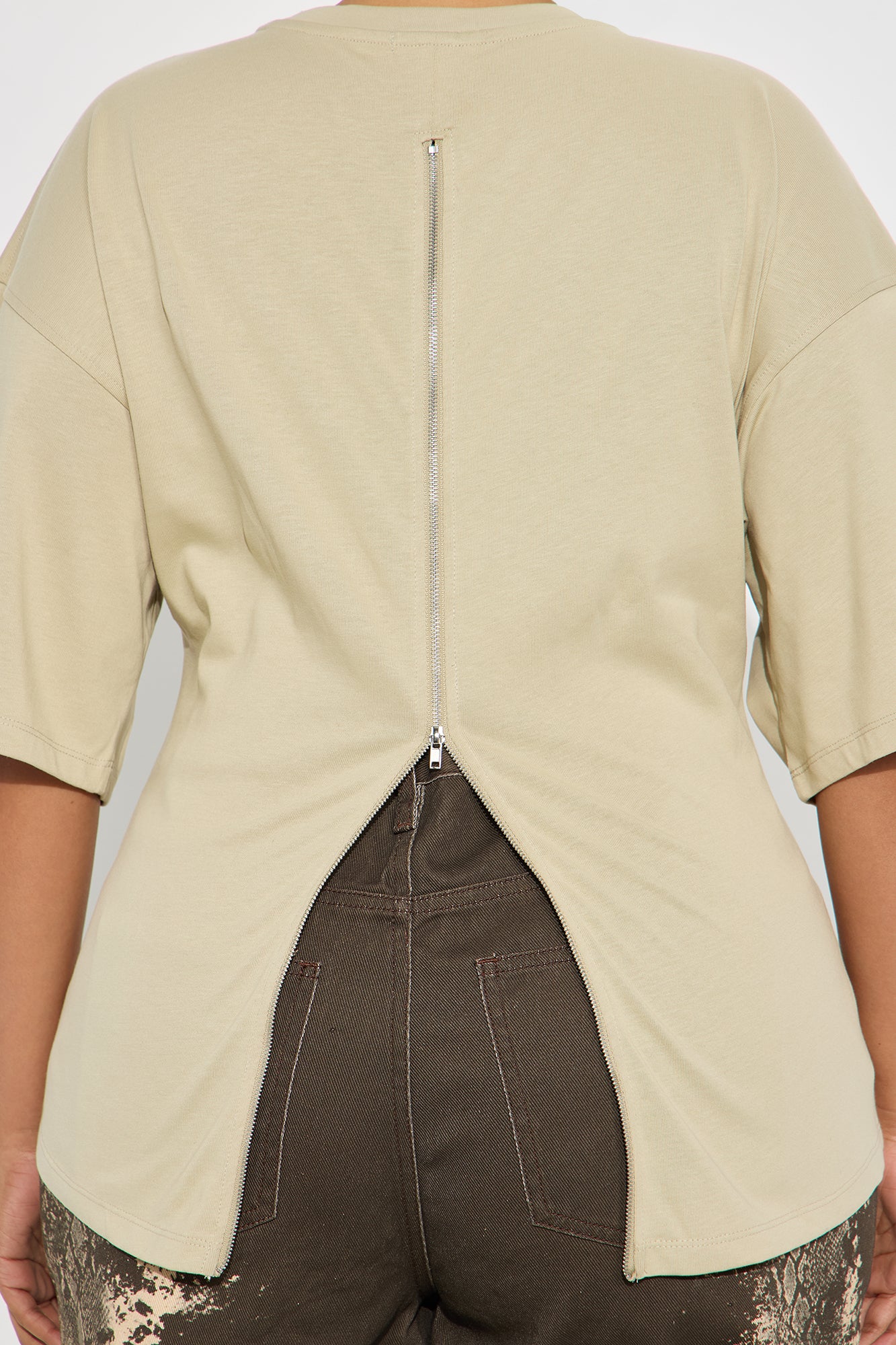 Jayden Fitted T-Shirt - Stone